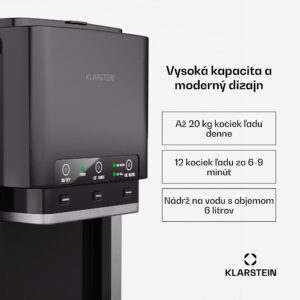 Klarstein ArcticBlend 3v1 výrobník ľadu, 20 kg/24h, Bullet Ice, Drvený ľad, Dávkovač vody