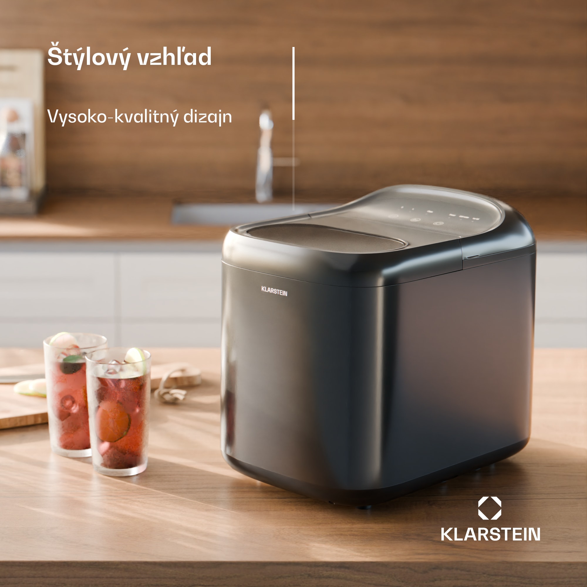 Klarstein SparkIce stroj na výrobu ľadu, 2 režimy, 1,5 l studenej vody, automatické čistenie, 15 kg/24 hod – Obrázok 2