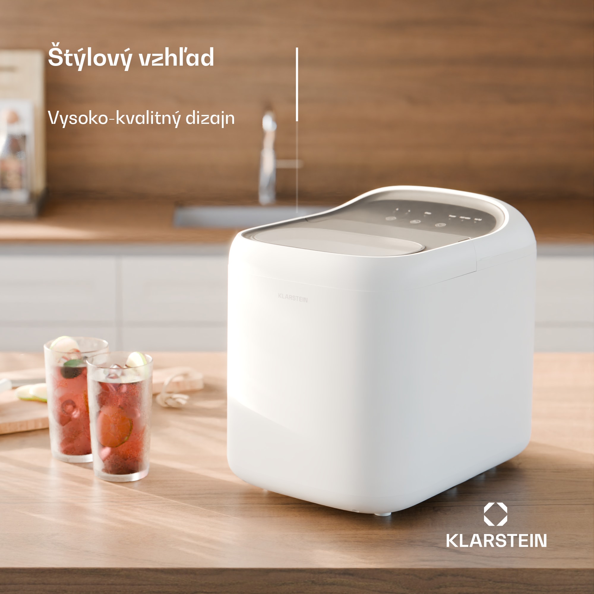 Klarstein SparkIce zmrzlinovač | 2 režimy | 1,5 l studenej vody | automatické čistenie | 15 kg/24h – Obrázok 2