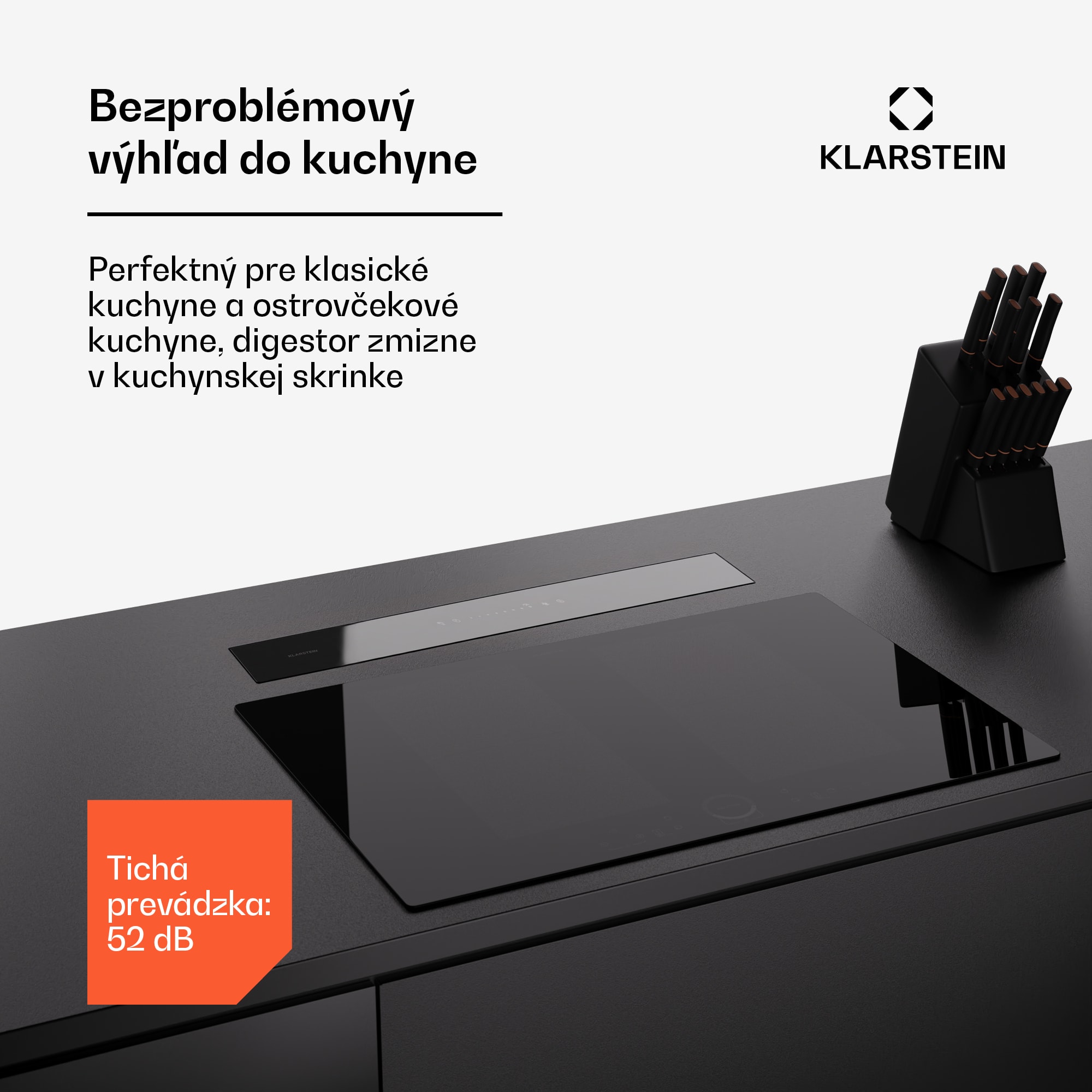 Klarstein Royal Flush Eco Slim 60, digestor, 60 cm, 713 m³/h, A – Obrázok 3