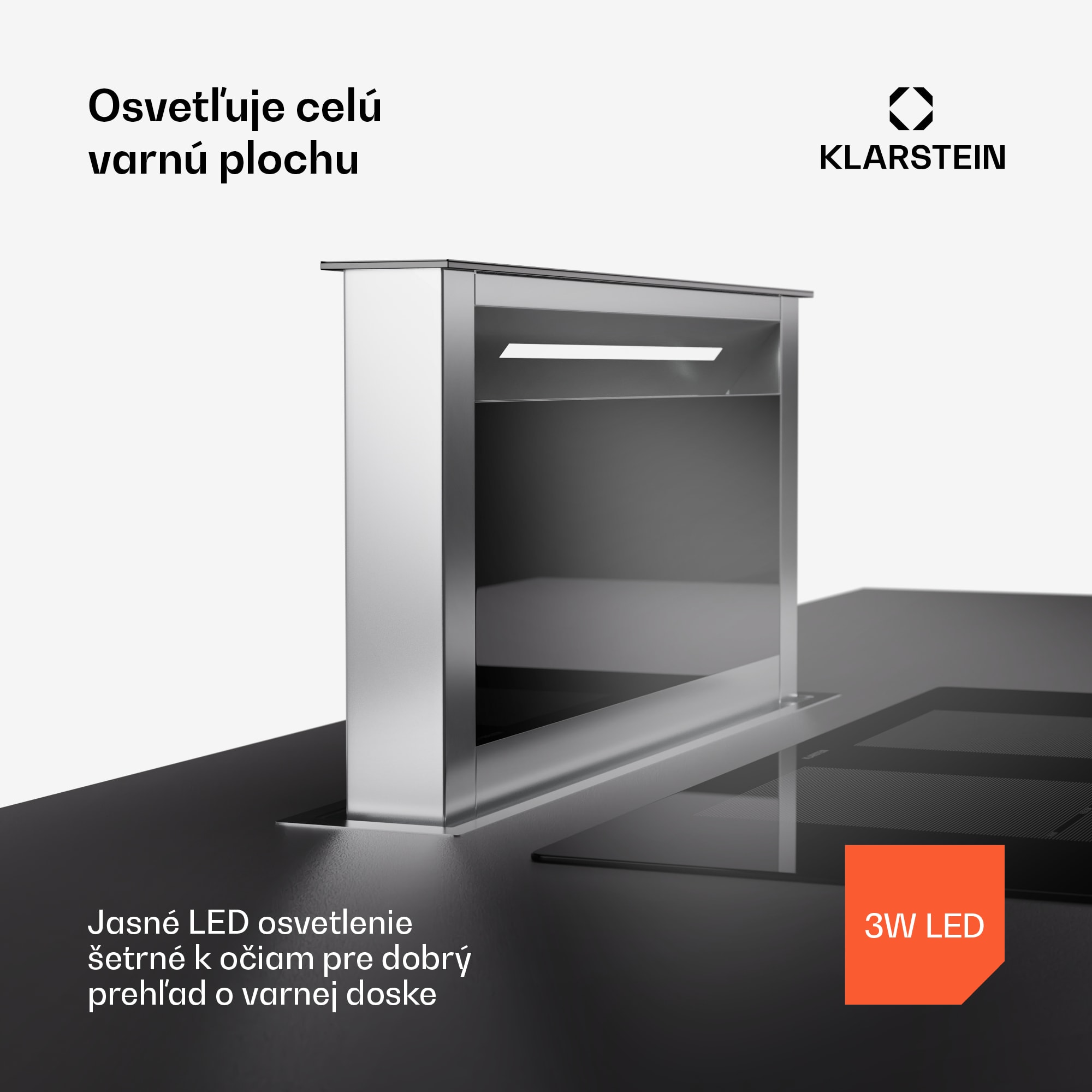 Klarstein Royal Flush Eco Slim 60, digestor, 60 cm, 713 m³/h, A – Obrázok 4
