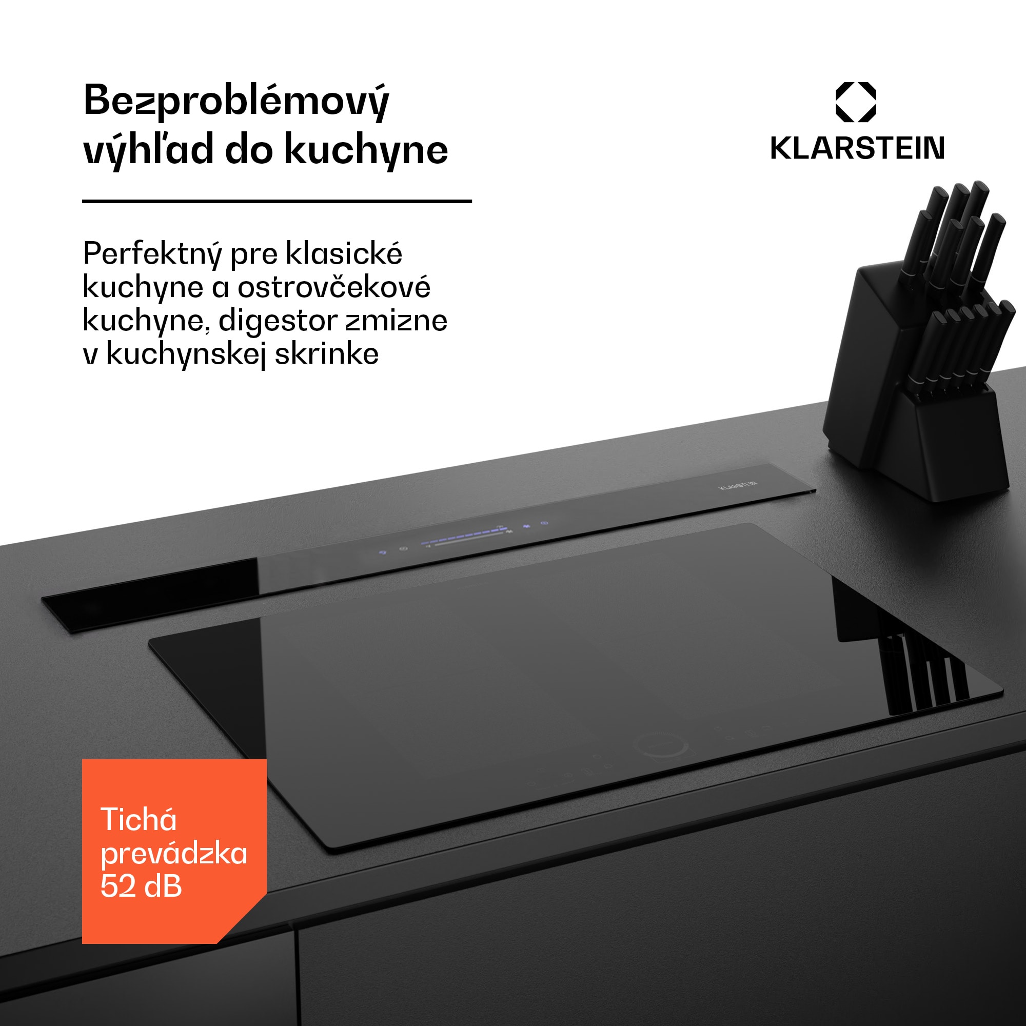 Klarstein Royal Flush Eco, digestor, 90 cm, 604 m³/h, A+ – Obrázok 3
