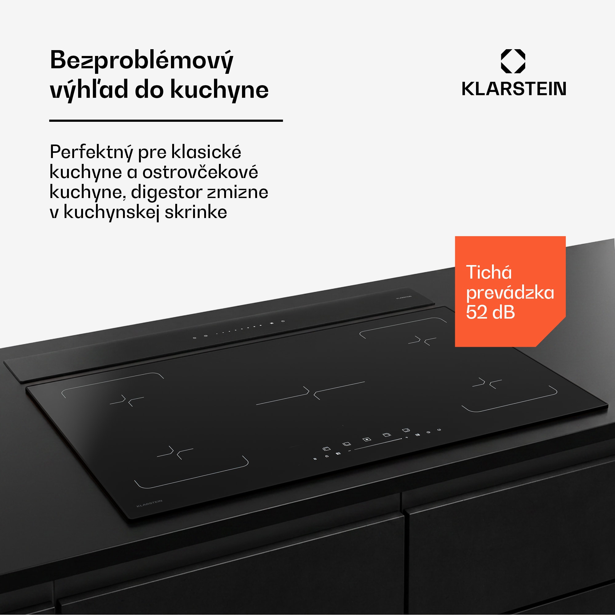 Klarstein Royal Flush Eco, digestor, 90 cm, 604 m³/h, A+ – Obrázok 3