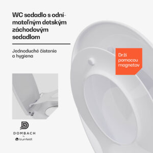 Blumfeldt Lil'Loo odnímateľné detské WC sedadlo | Antibakteriálne | Soft-Close | Do 175 kg