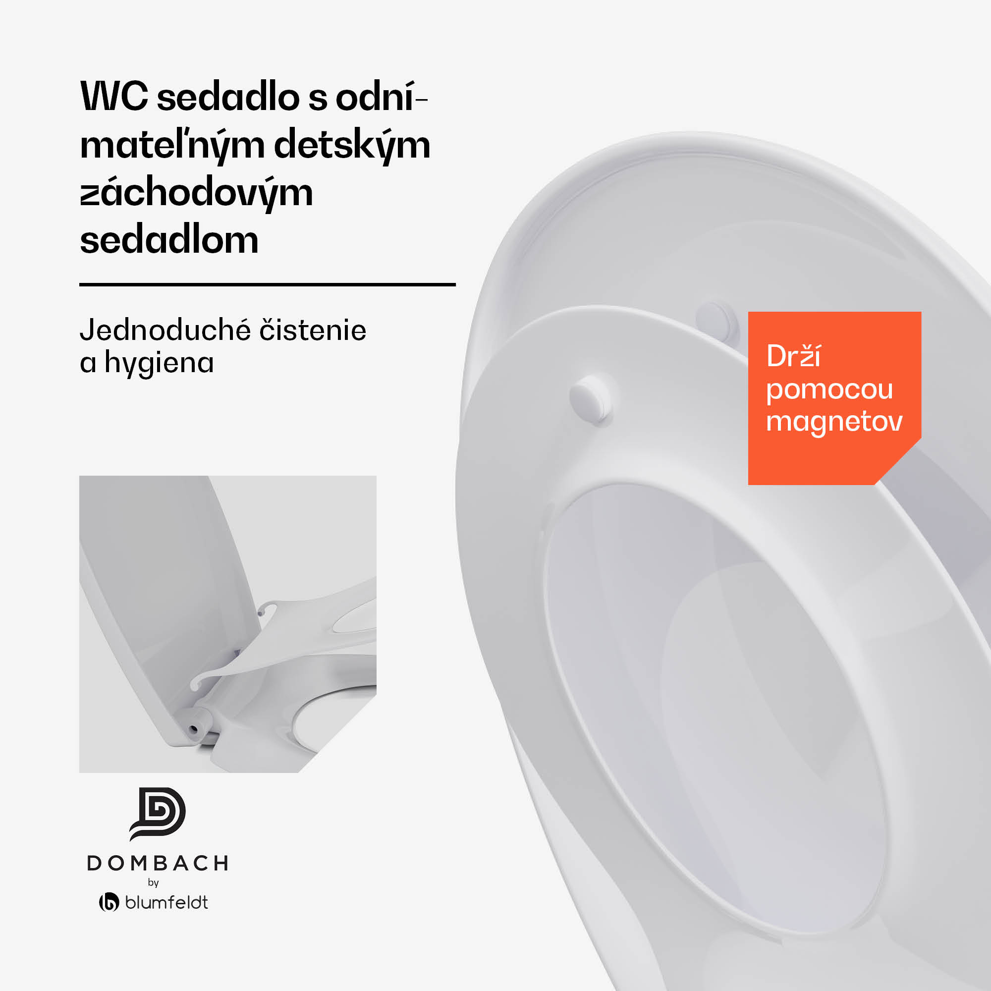 Blumfeldt Lil'Loo odnímateľné detské WC sedadlo | Antibakteriálne | Soft-Close | Do 175 kg