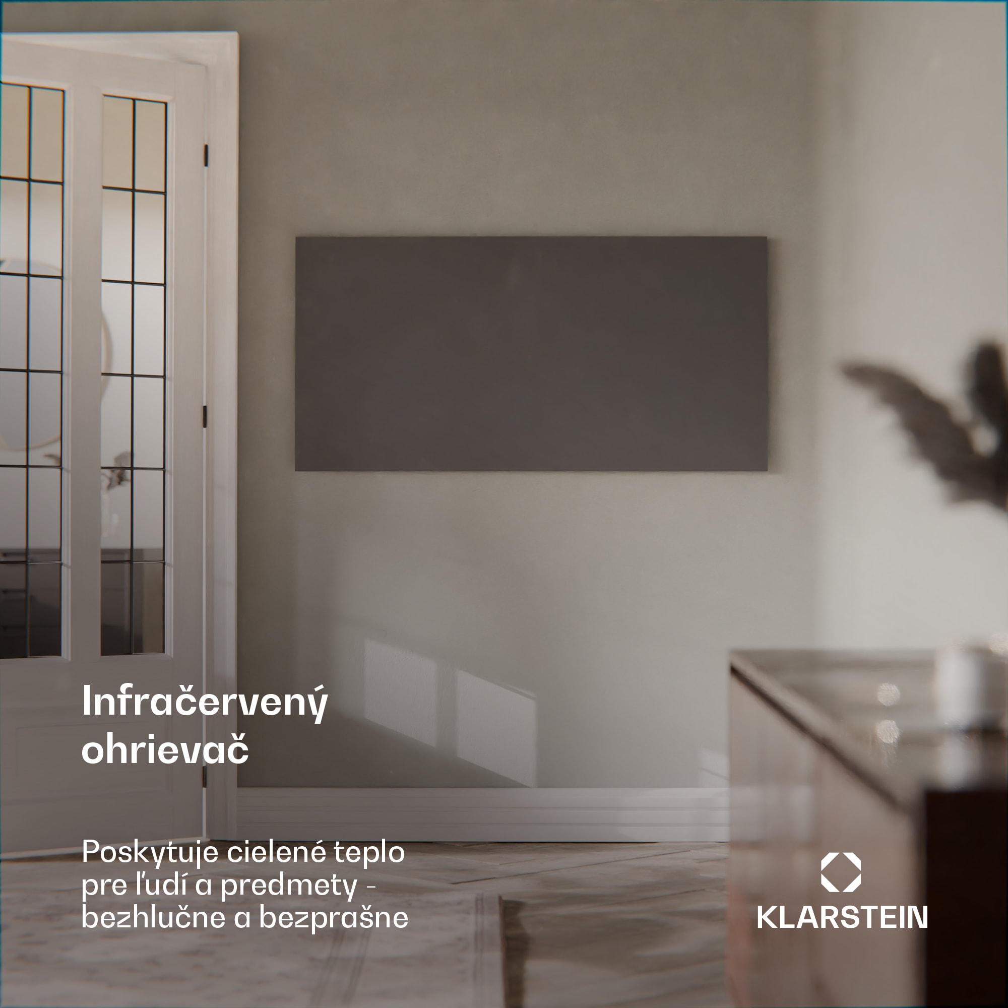 Klarstein Wonderwall Smart Infračervený ohrievač, 60x120cm, Aplikácia, 770W, Týždenný časovač, IP24 – Obrázok 3