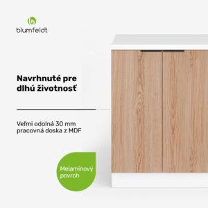 Blumfeldt WoodVista regálová jednotka | Praktické usporiadanie políc | Ľahko udržiavateľné materiály | Úložný priestor