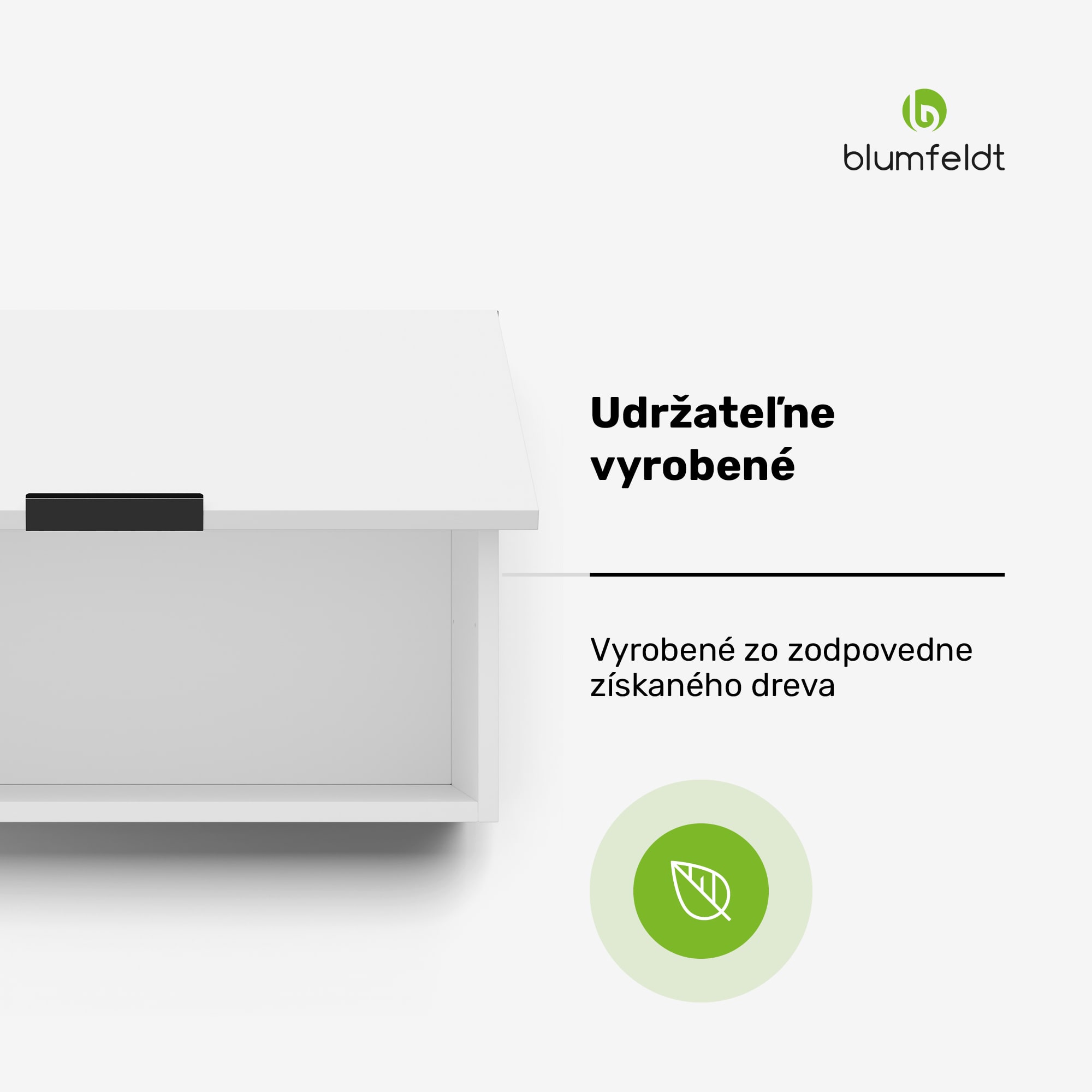 Blumfeldt WoodVista skrinka na digestor, Robustná, Plynové vzpery, Jednoduché čistenie – Obrázok 2