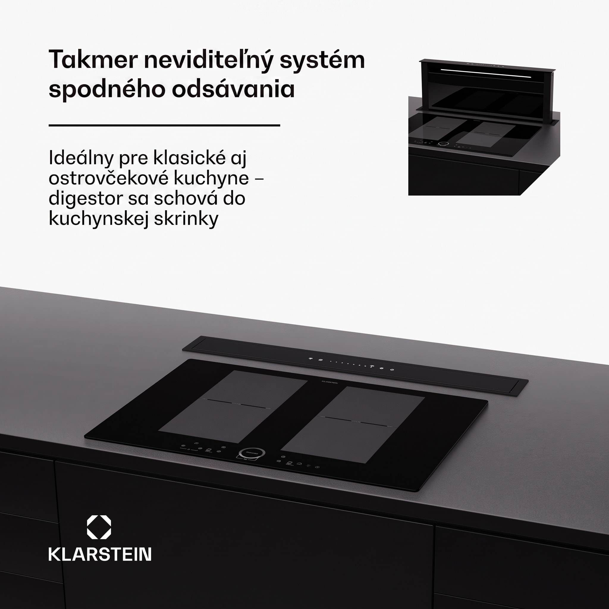 Klarstein Royal Flush Eco 75 digestor 75 cm 714 m³/h EEK A++ – Obrázok 3
