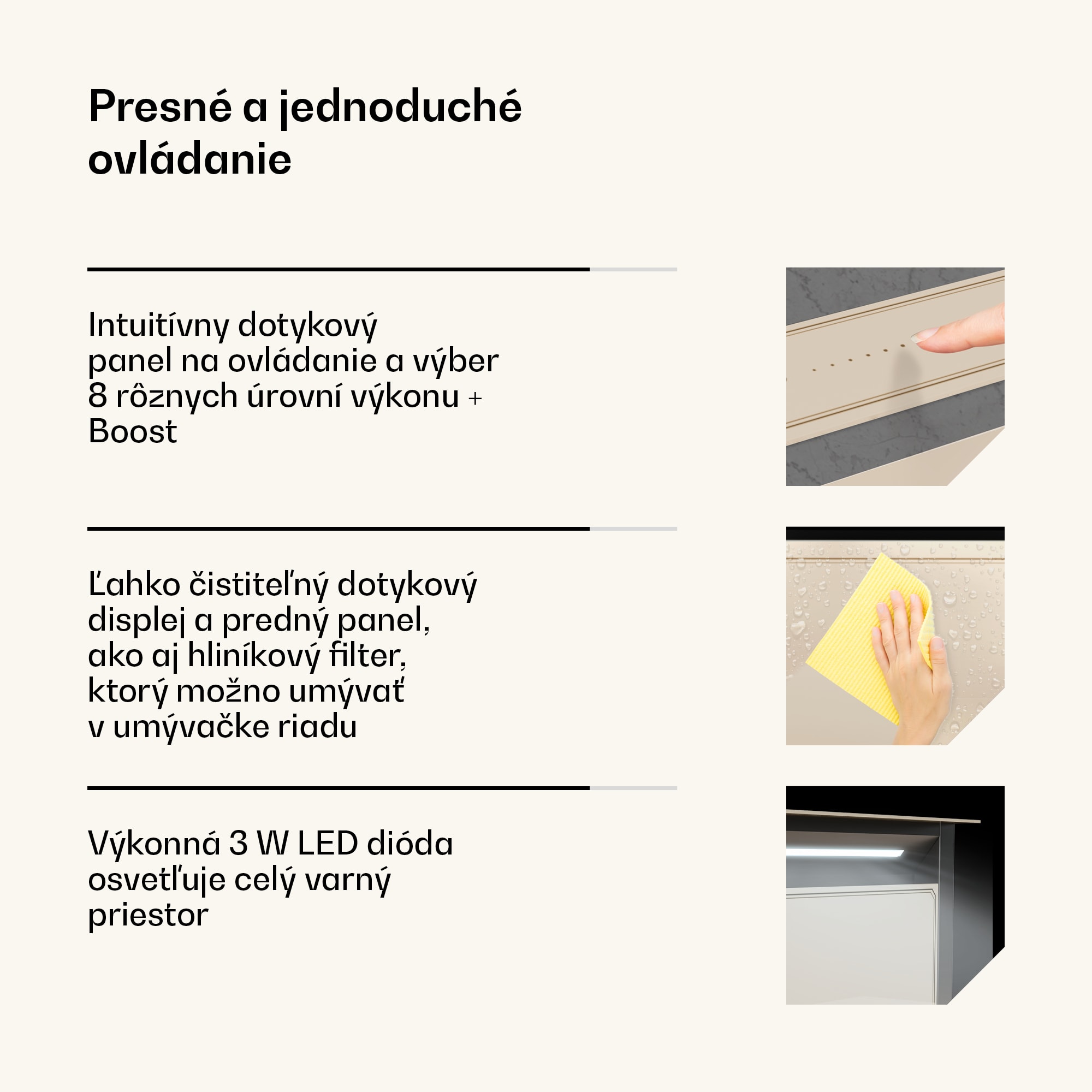 Klarstein Victoria Downdraft digestor | 60 cm | A | 8 úrovní + boost | až do 714 m³/h | 120 W – Obrázok 4