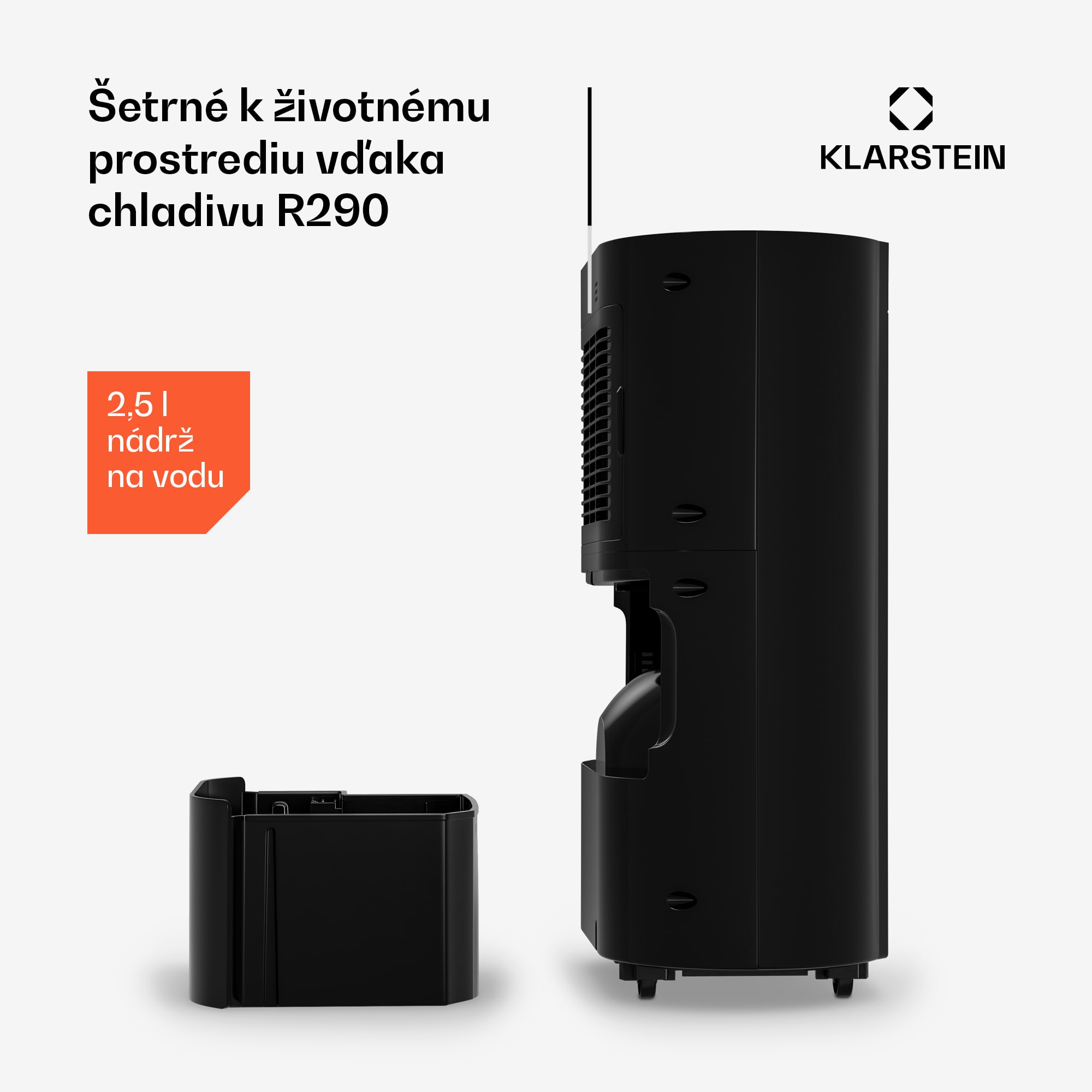 Klarstein AeroDry 10 odvlhčovač vzduchu, výkon 165 W, 10 l/deň, 135 m³/h, pre plochu do 30m², funkcia DrySelect – Obrázok 4