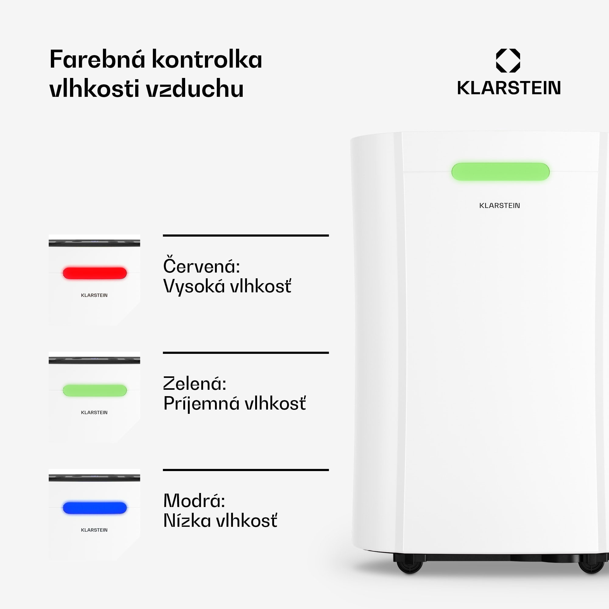 Klarstein AeroDry Smart 12 odvlhčovač vzduchu, 12 l/deň, 30m², senzor vlhkosti, ovládanie pomocou aplikácie, 135 m³/h – Obrázok 3