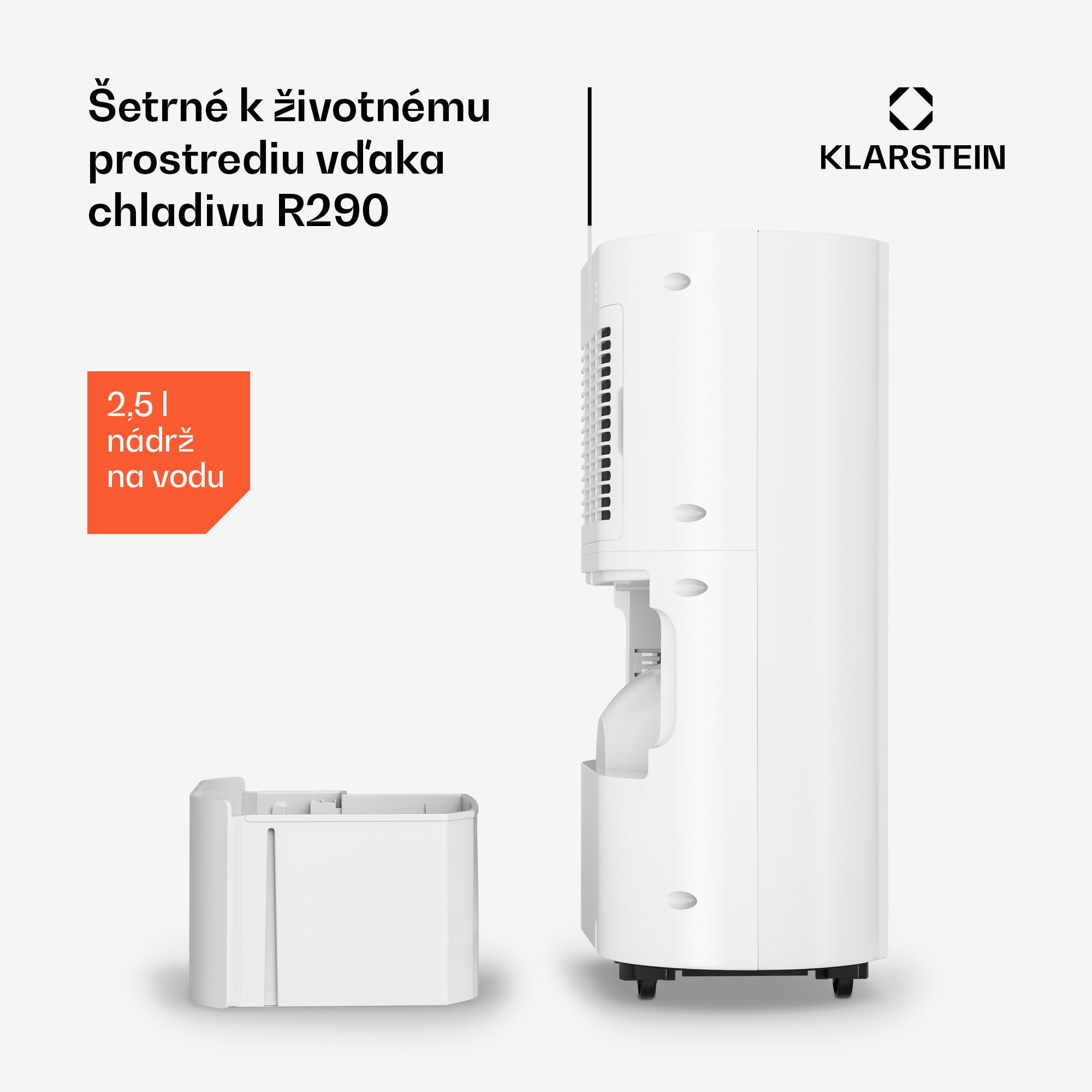 Klarstein AeroDry Smart 12 odvlhčovač vzduchu, 12 l/deň, 30m², senzor vlhkosti, ovládanie pomocou aplikácie, 135 m³/h – Obrázok 4