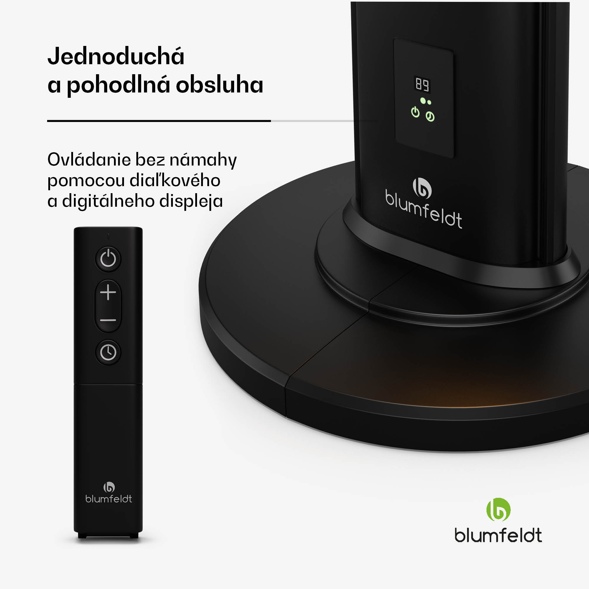 Blumfeldt BlazeTower nfračervený ohrievač, 3000 W, pre vonkajší priestor, 3 úrovne, IP45, diaľkové ovládanie, časovač – Obrázok 3