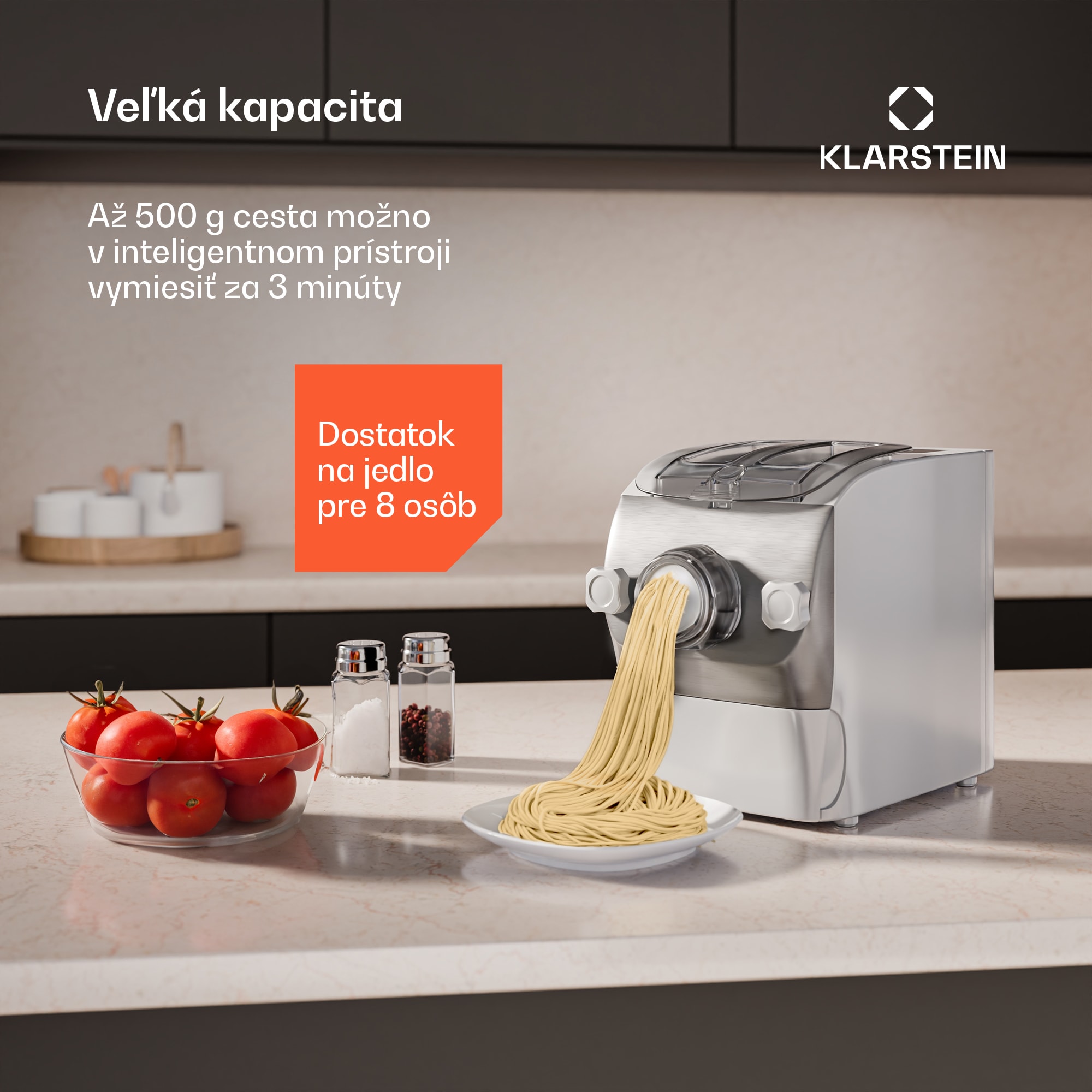Klarstein Pastamania strojček na cestoviny, 7 nástavcov, cestoviny + ravioli, 260 W, jednoduché čistenie – Obrázok 4