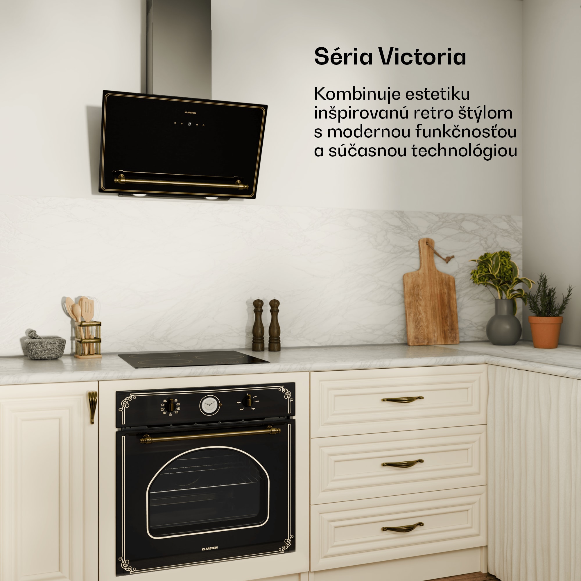 Klarstein Victoria indukčná varná doska, 45 cm, 6 600 W, 3 varné zóny, ovládanie posuvníkom, boost