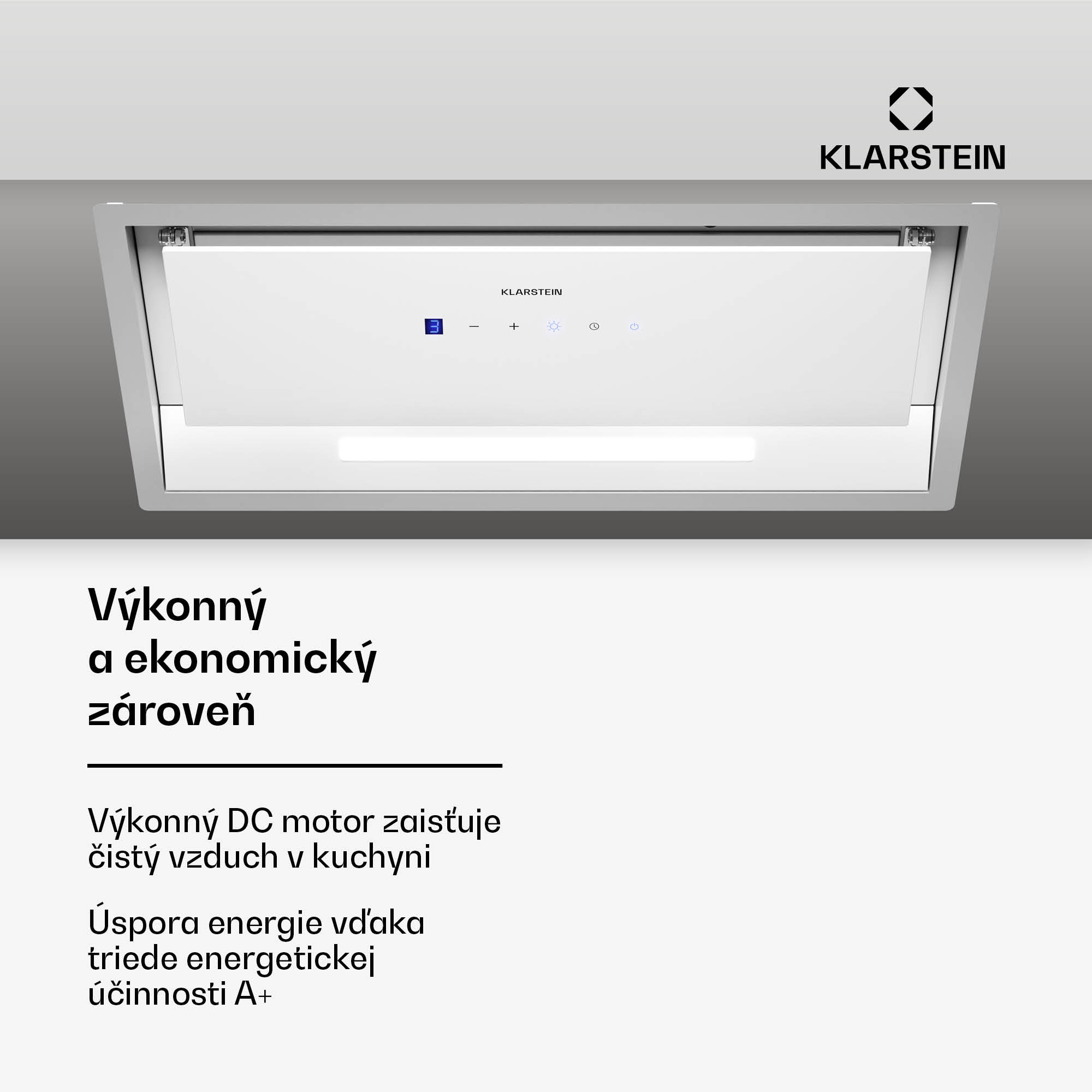 Klarstein Ventimate digestor, dotykové ovládanie, odsávanie/recirkulácia, EEK A+, 3 úrovne, LED, tichý – Obrázok 2