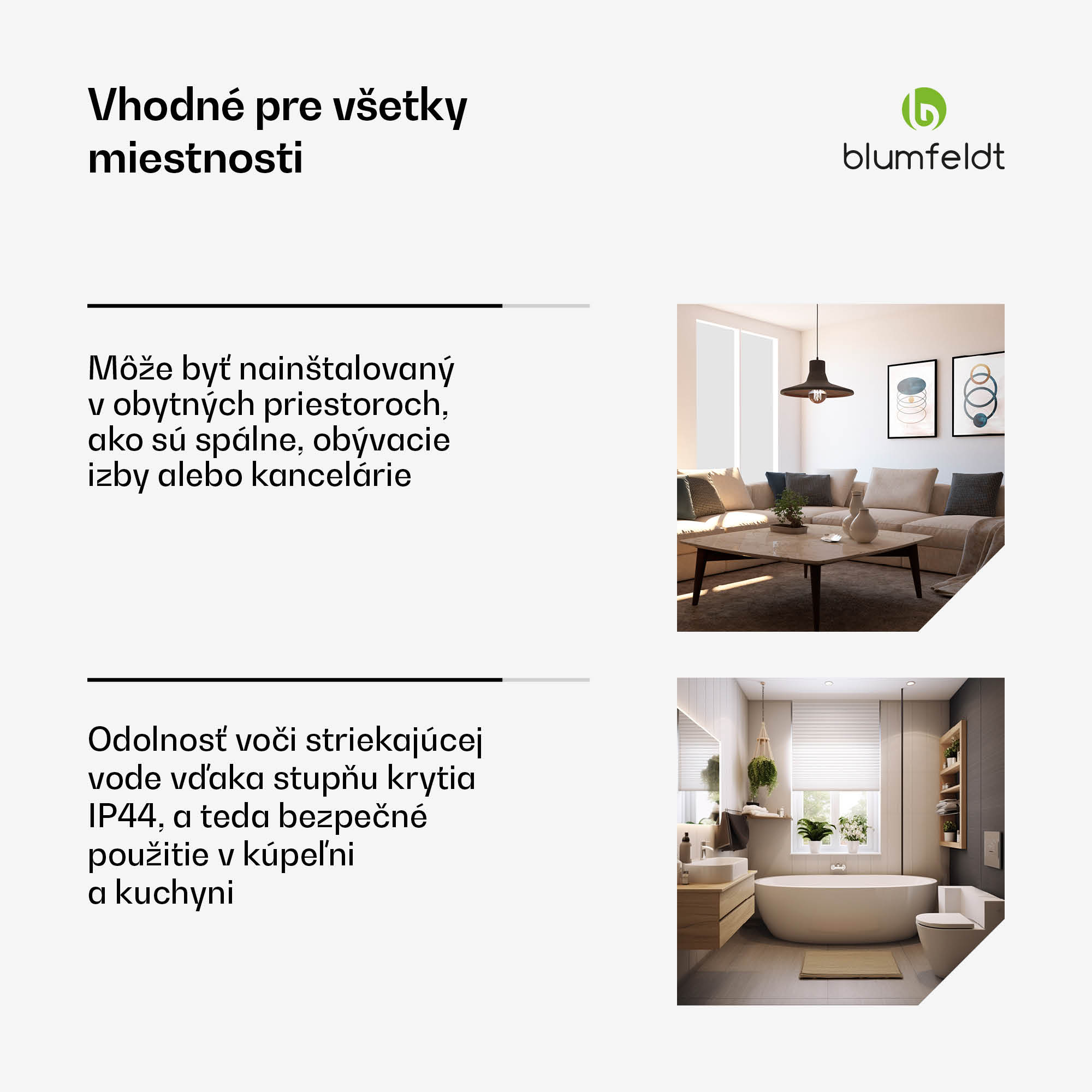 Blumfeldt Heat Square, Infračervené vykurovanie, WiFi ovládanie, 350 W, IP44 – Obrázok 4