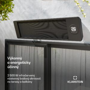 Blumfeldt Cosmic Beam infračervený nástenný ohrievač, pre exteriér, 5 až 50 stupňov, IP44, do 20 m²