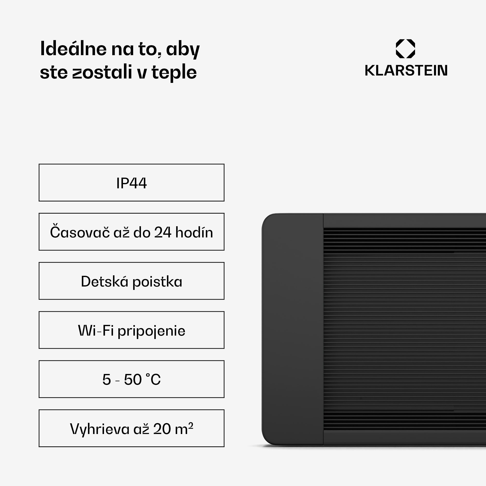 Blumfeldt Cosmic Beam infračervený nástenný ohrievač, pre exteriér, 5 až 50 stupňov, IP44, do 20 m² – Obrázok 2