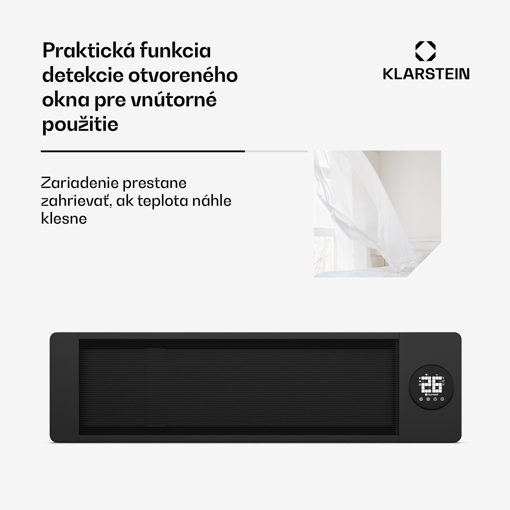 Blumfeldt Cosmic Beam infračervený nástenný ohrievač, pre exteriér, 5 až 50 stupňov, IP44, do 20 m² – Obrázok 4
