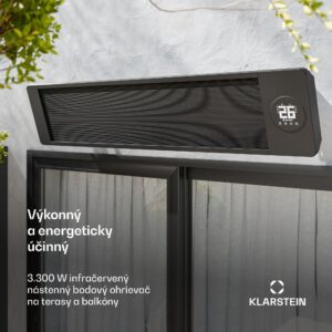 Blumfeldt Cosmic Beam infračervený nástenný ohrievač, pre exteriér, 5 až 50 stupňov, IP44, do 25 m²