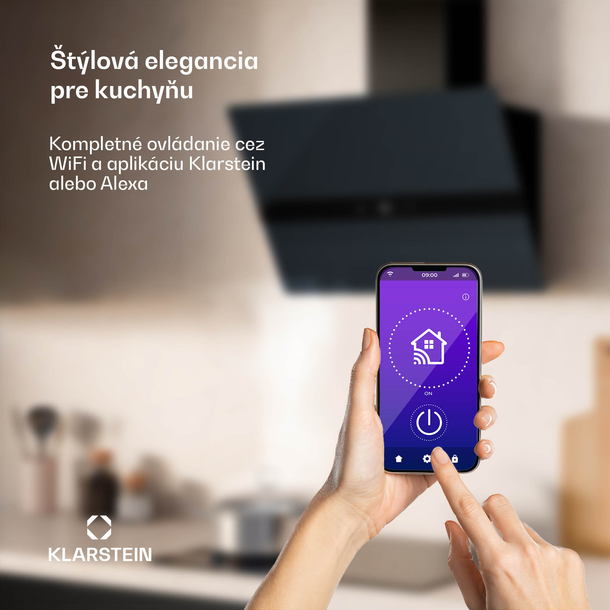Klarstein WiFusion digestor, WiFi, LED, 680 m³/h, A++ – Obrázok 3