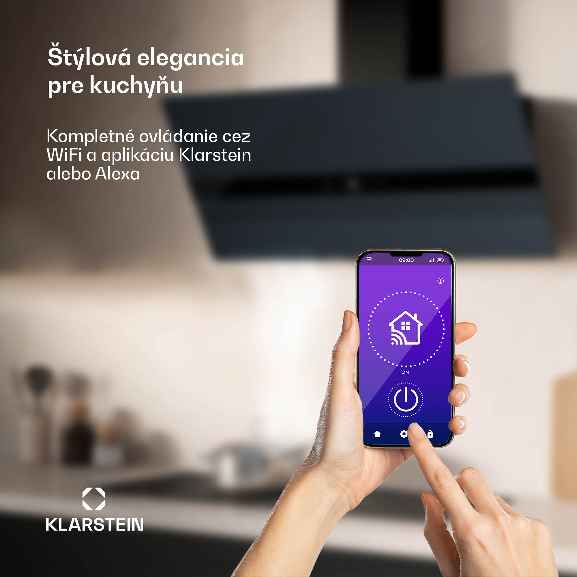 Klarstein WiFusion digestor, WiFi, LED, 690 m³/h, A++ – Obrázok 3