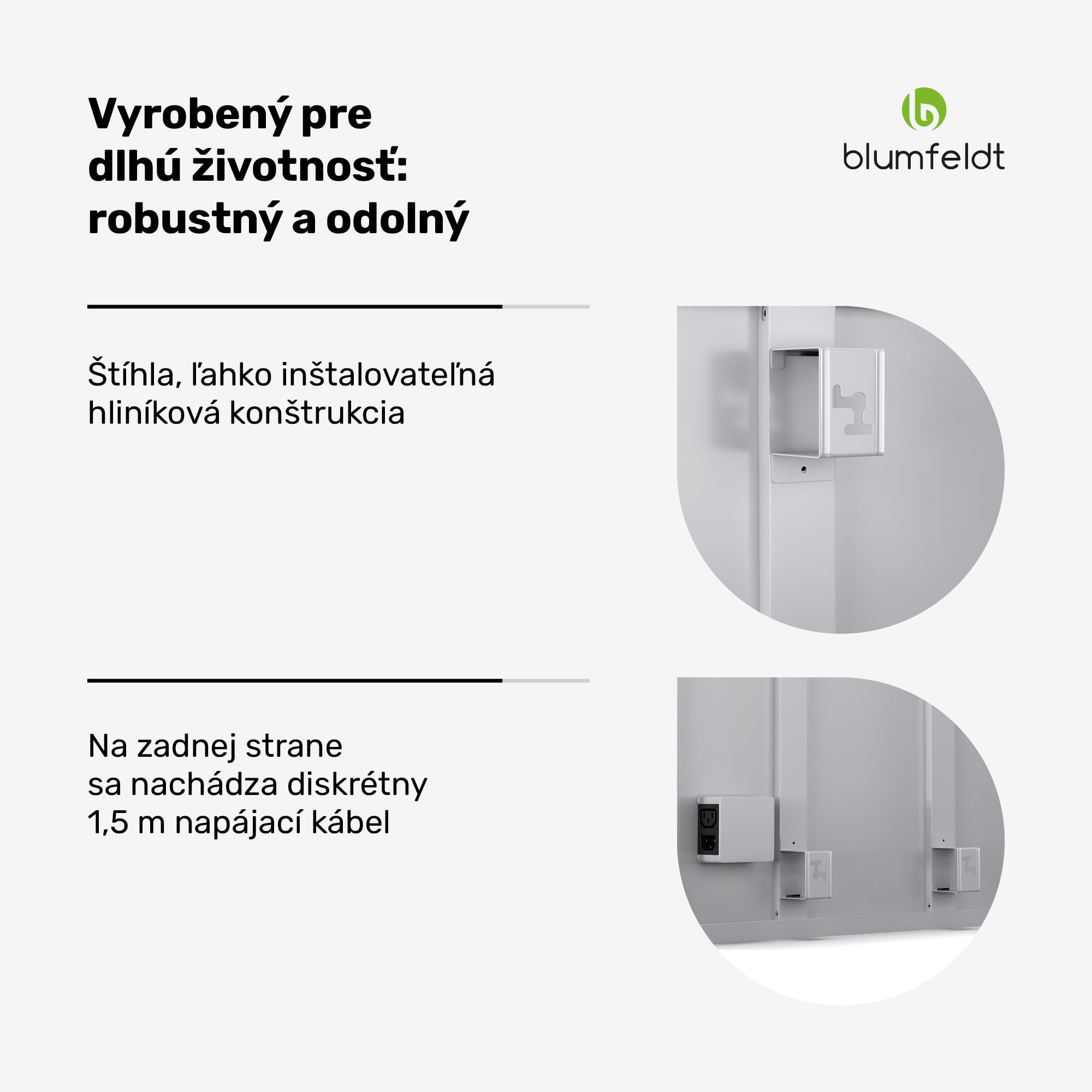 Blumfeldt RadiantSmart IR Heater, Infračervený ohrievač, Posilňovacia jednotka, IP44 – Obrázok 4