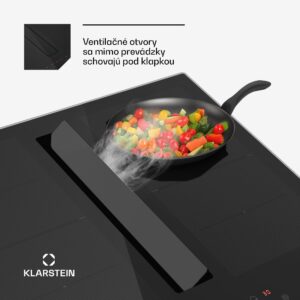 Klarstein Chef-Fusion Prime Down Air System, 2 v 1, indukčná varná doska + digestor, výkonný
