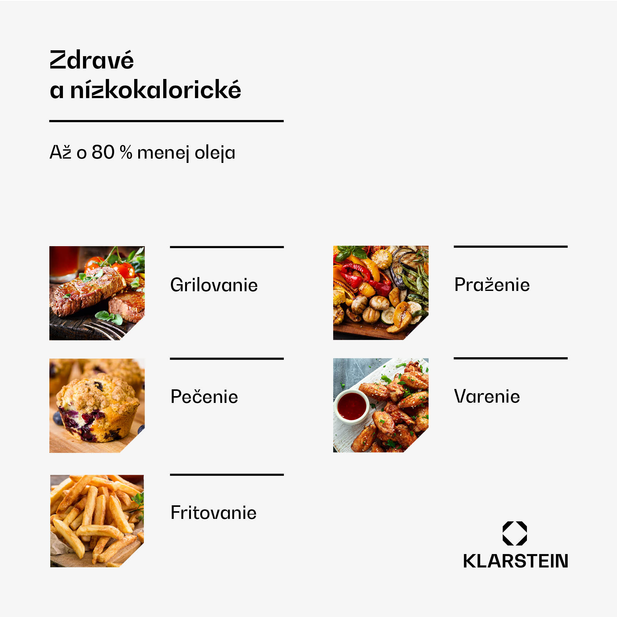 Klarstein AeroVital Deluxe teplovzdušná fritéza, 1700 W, 8 programov, vrátane príslušenstva, 200°C, Časovač – Obrázok 2
