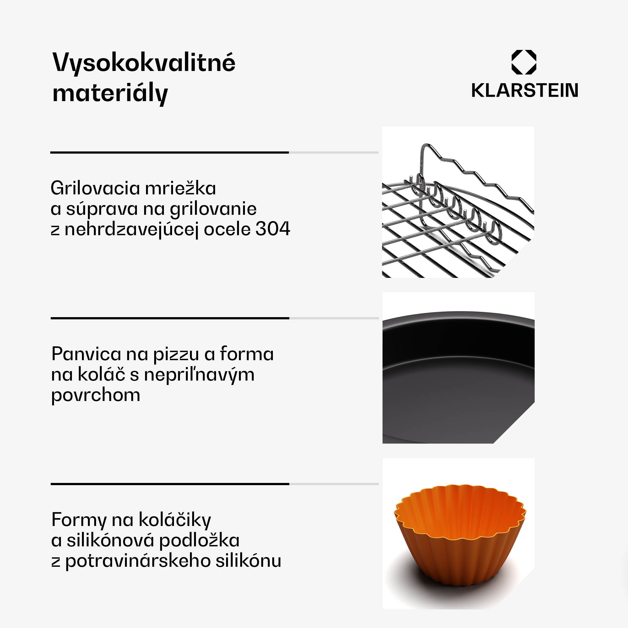 Klarstein AeroVital Deluxe Color Touch príslušenstvo | 6-dielne | vhodné pre styk s potravinami | umývateľné v umývačke riadu – Obrázok 3