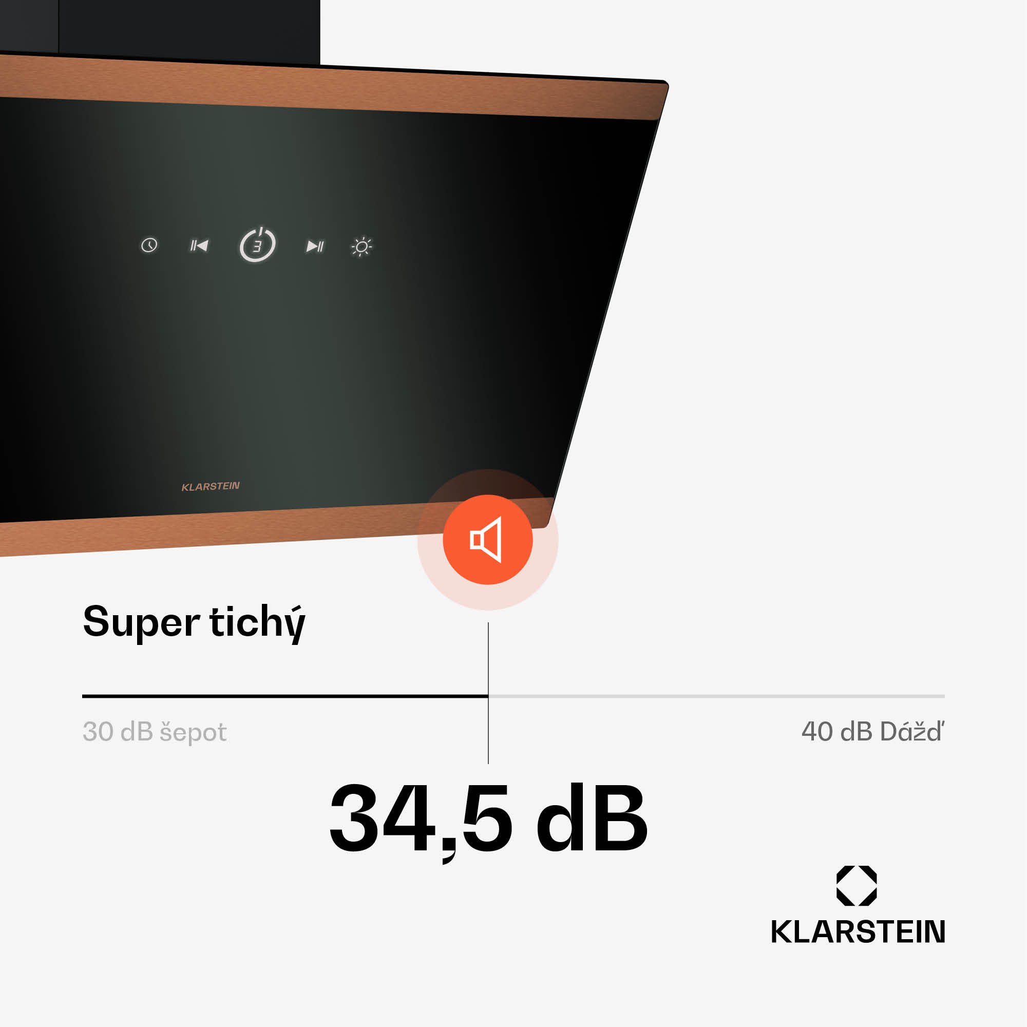 Klarstein FlashLine 60 digestor, A++, 578 m³/h, 3 úrovne, dotykový, tichý, LED, odsávanie/recirkulácia, 100 W – Obrázok 3