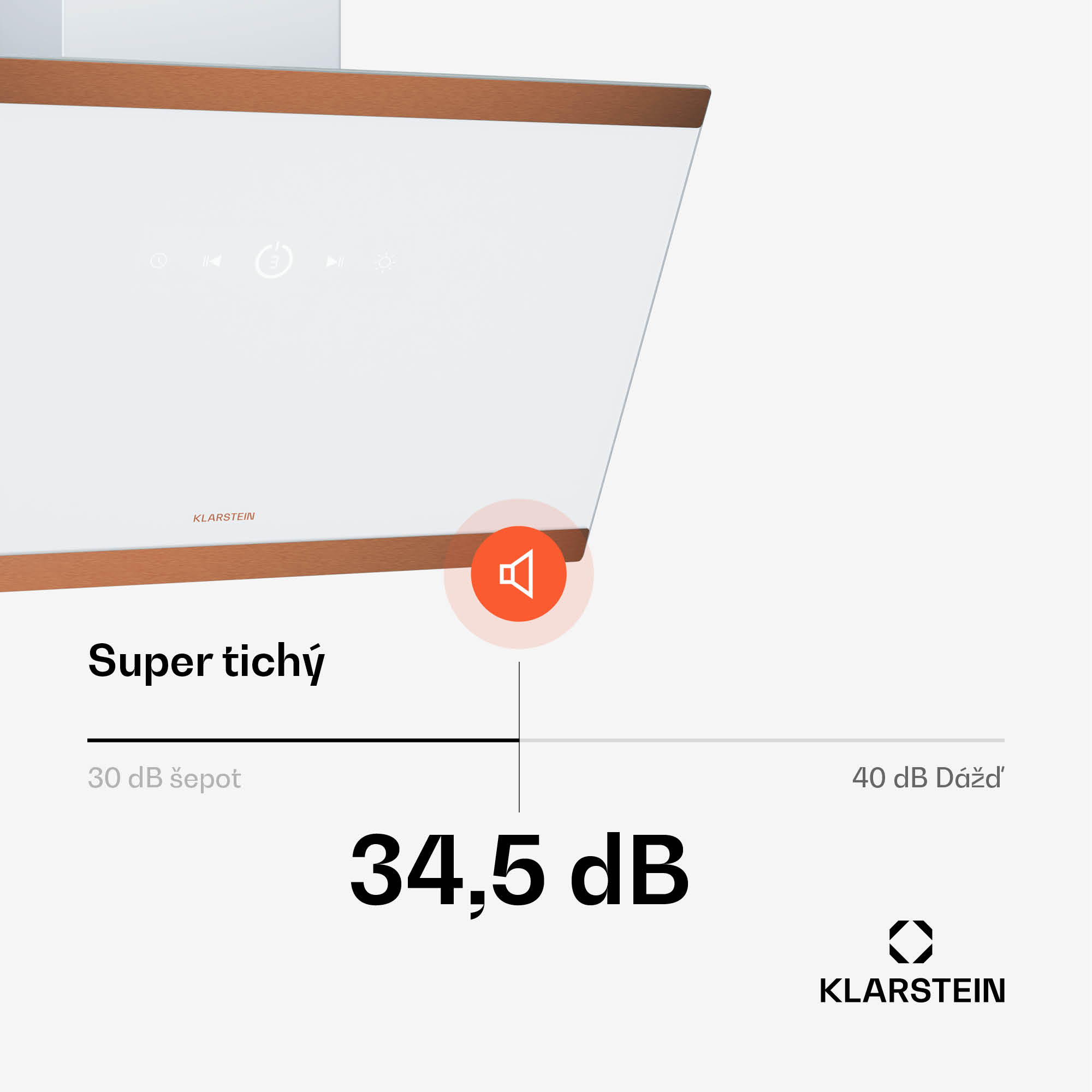 Klarstein FlashLine 60 digestor, A++, 578 m³/h, 3 úrovne, dotykový, tichý, LED, odsávanie/recirkulácia, 100 W – Obrázok 3