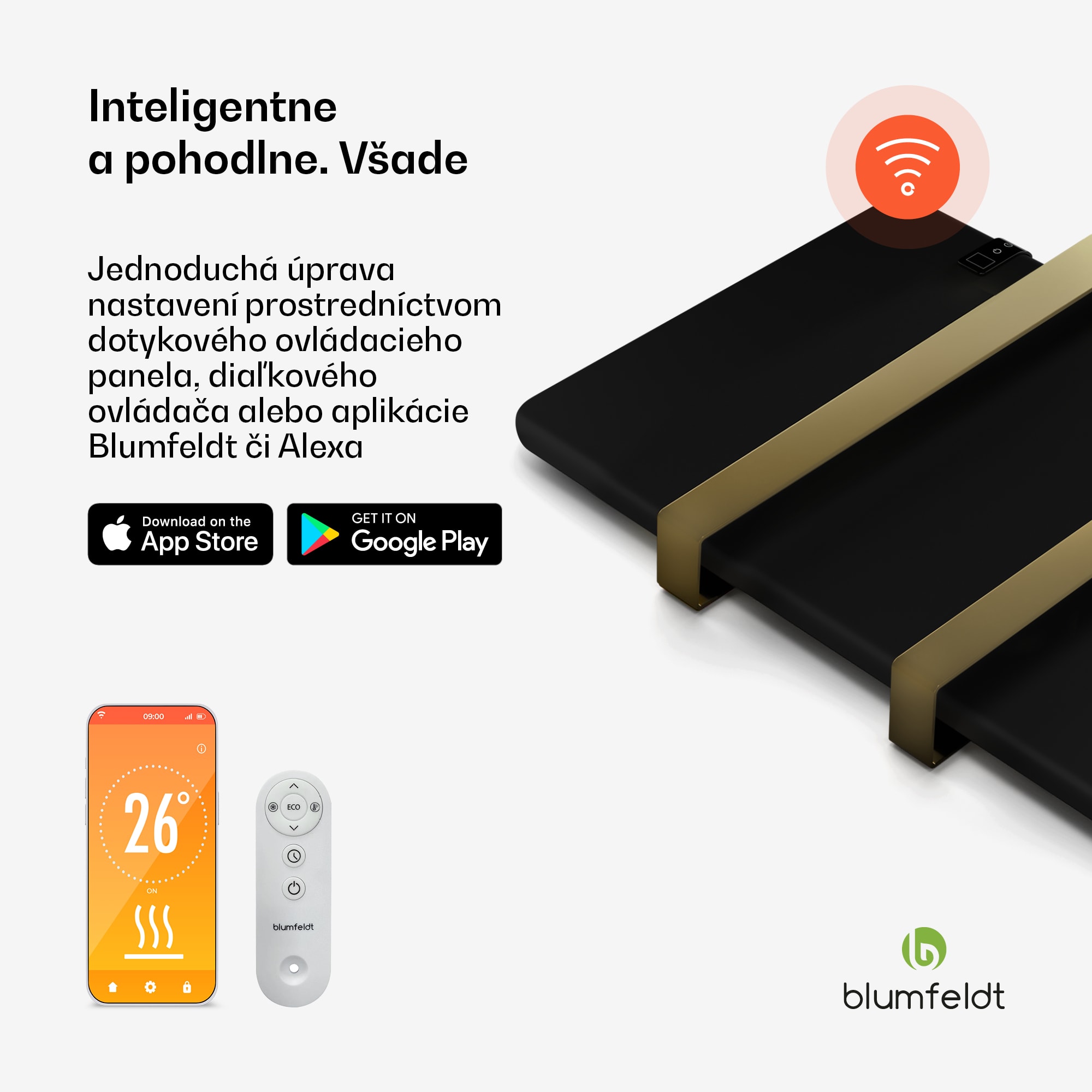 Blumfeldt Inteligentný infračervený ohrievač, ohrievač uterákov, výkon 500 W, IP24 – Obrázok 2