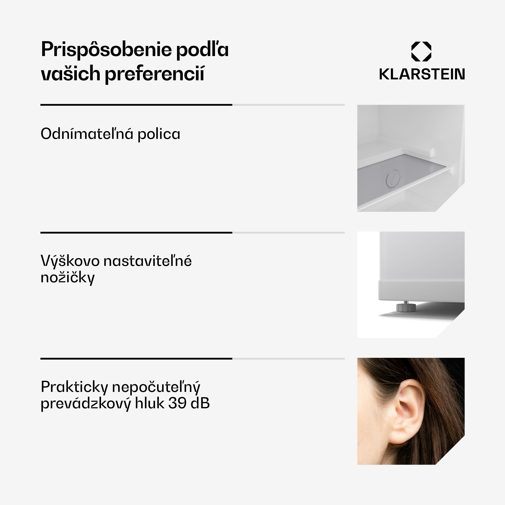 Klarstein Irene chladnička a mraznička, kompaktná, mraznička a chladnička v jednom, úsporná – Obrázok 4