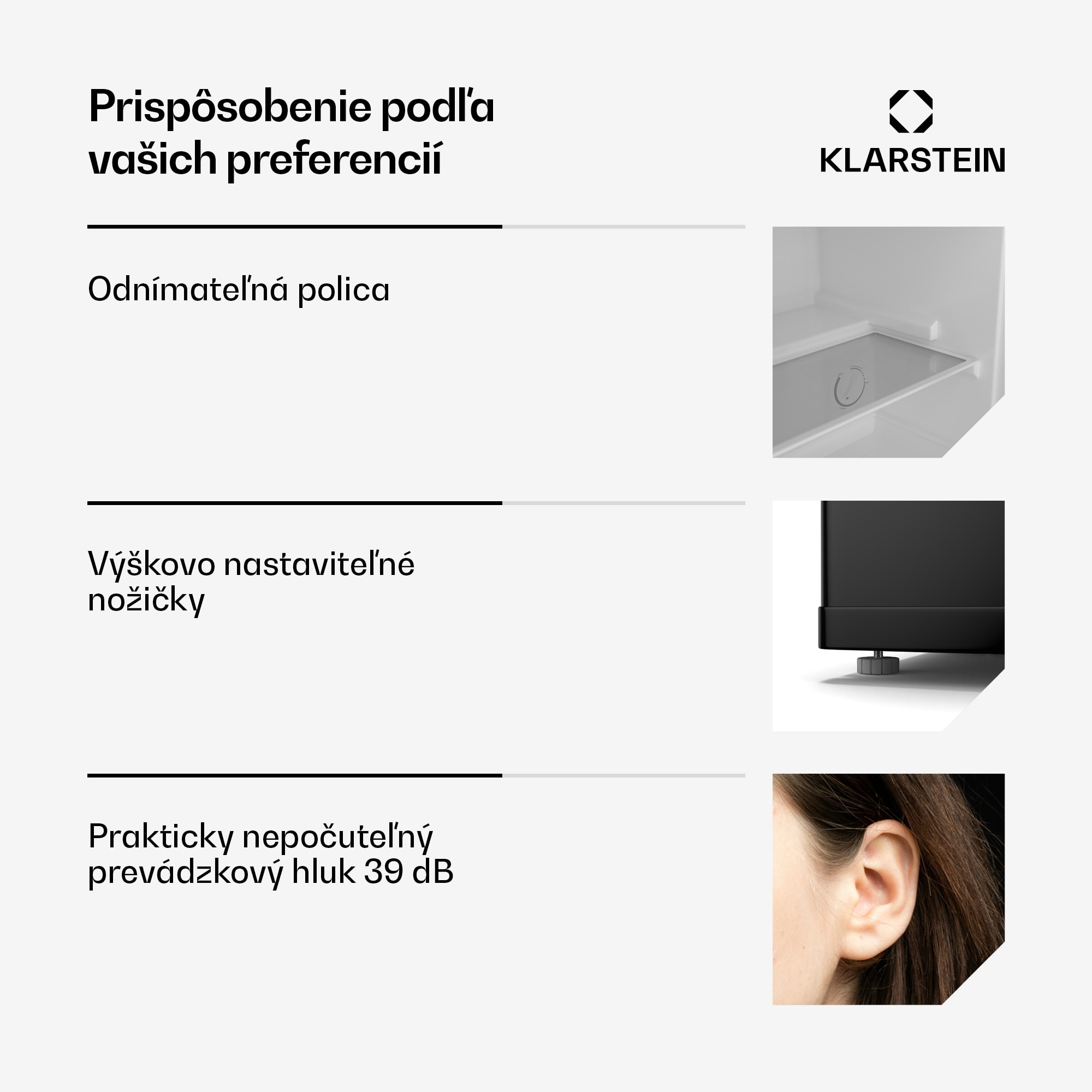 Klarstein Irene Retro chladnička a mraznička, 31 litrov, mraznička a chladnička v jednom, úsporná – Obrázok 4
