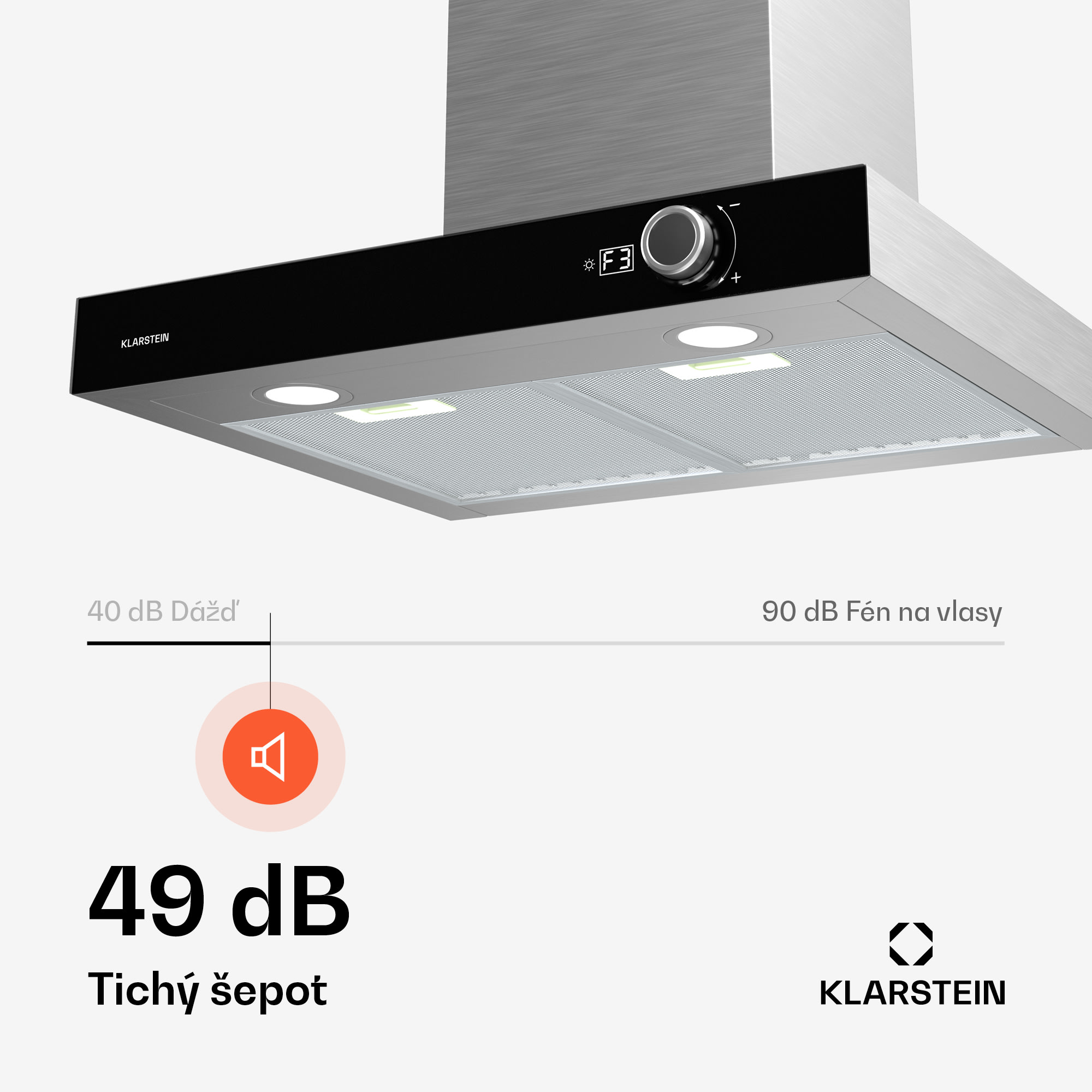 Klarstein AirNova digestor, recirkulácia a odsávanie vzduchu, energetická účinnosť A++, 110 W, 620 m³/h – Obrázok 4