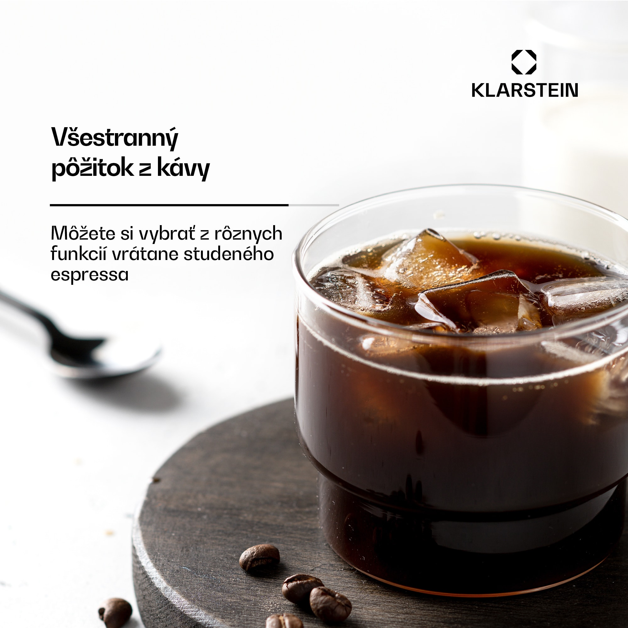 Klarstein SteelPresso kávovar s portafiltrom, Kompaktný, 20 bar, Naparovač, Ohrievacia platňa – Obrázok 3