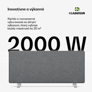 Blumfeldt ThermaTouch konvektor, 2 000 W, elegantný dizajn, dotykové ovládanie, do 20 m²