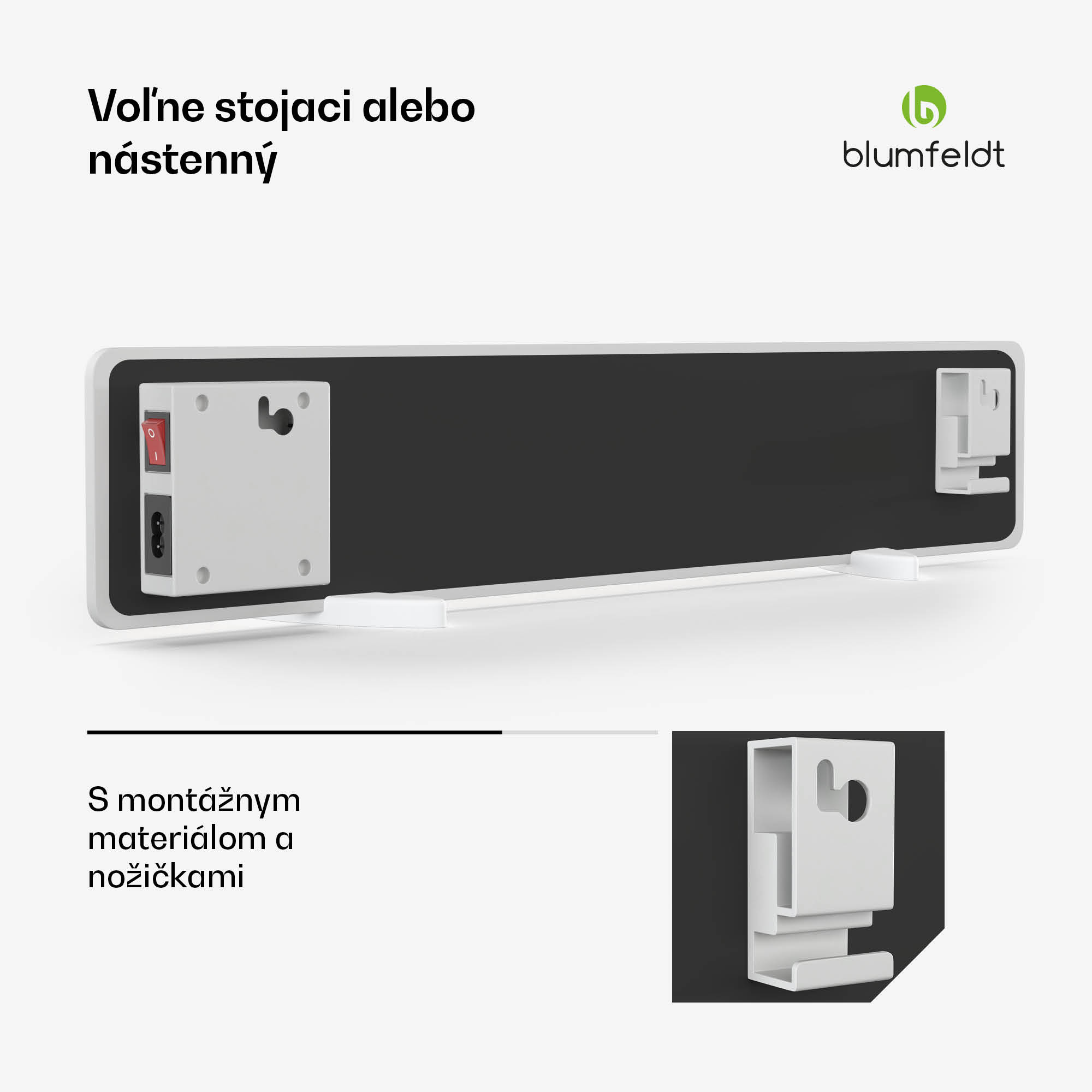 Blumfeldt DryWave infračervený sušič stien, 50-150 W, suší farby a omietky, aj montáž na stenu – Obrázok 3