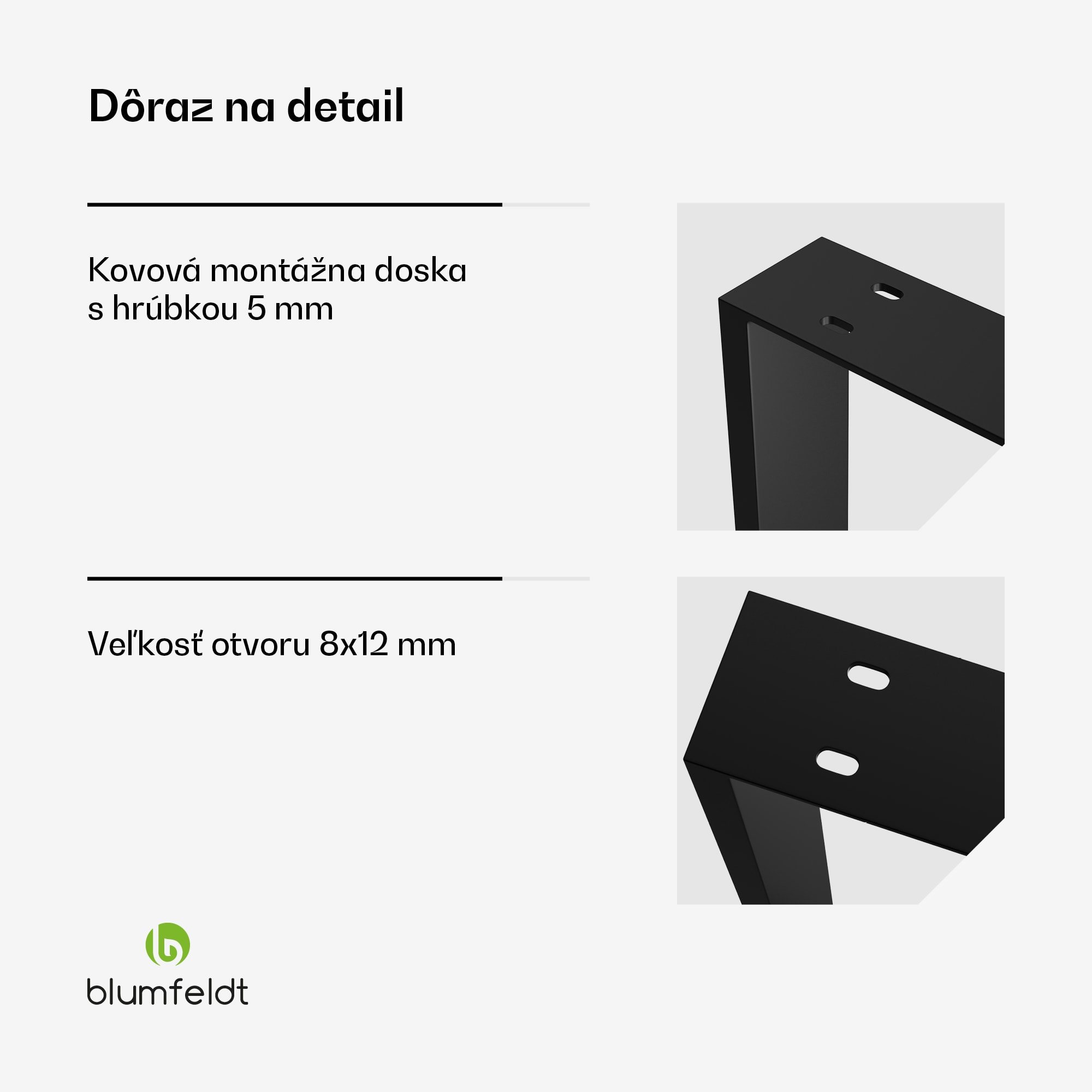 Blumfeldt UrbanFodge U nohy stola, Moderný dizajn, Pre projekty DIY, Nosnosť 200 kg – Obrázok 3