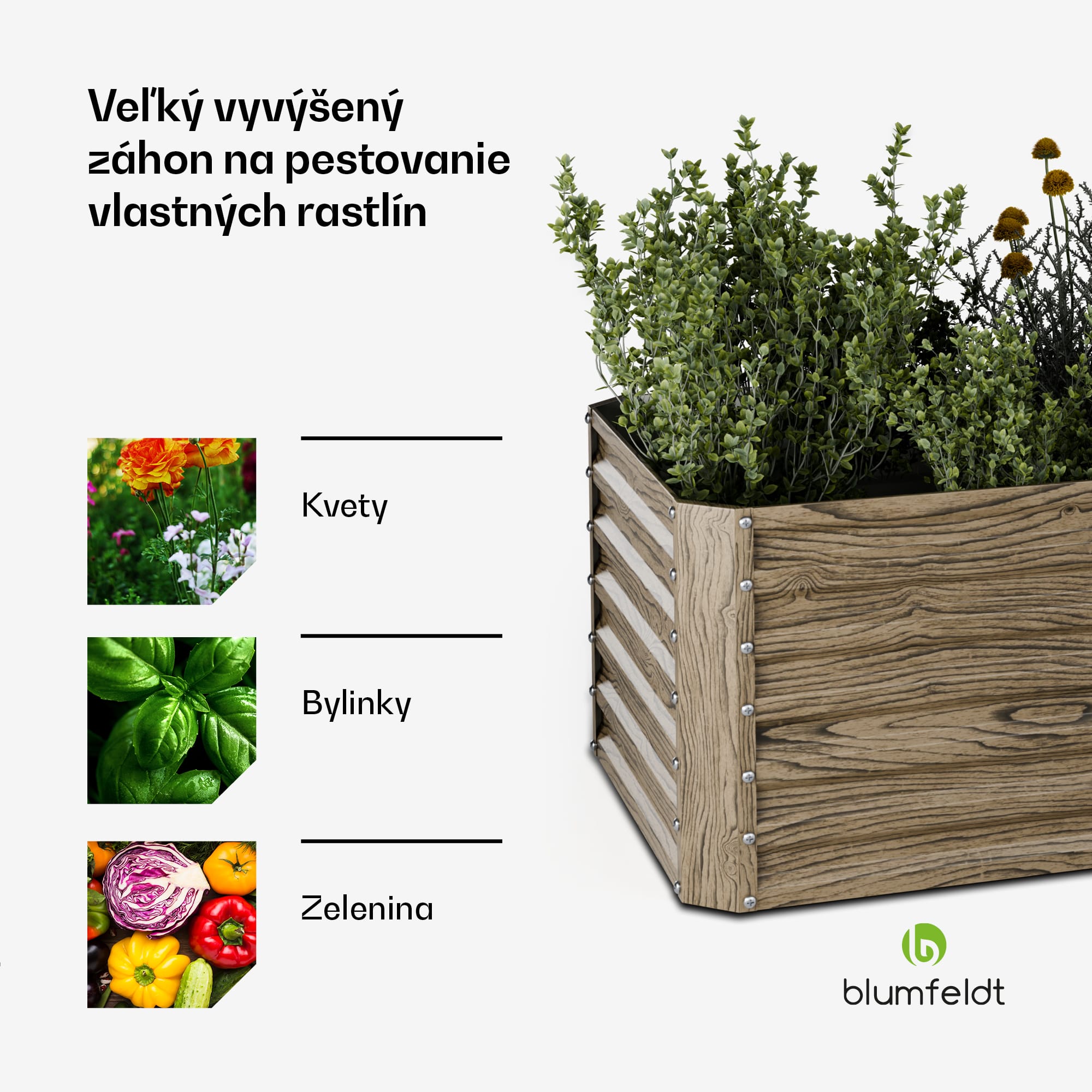 Blumfeldt High Grow Straight vyvýšený záhon, 972 L, Ergonomický, Odolný voči poveternostným vplyvom, Otvorená základňa – Obrázok 3