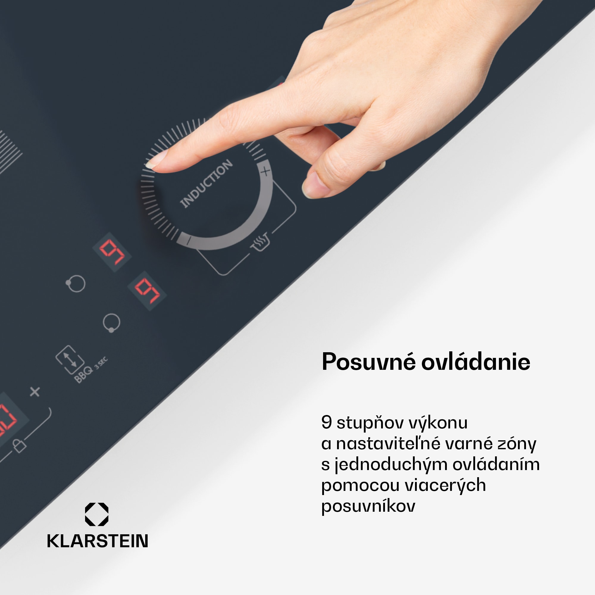 Klarstein Delicatessa 60 Hybrid vstavaná indukčná varná doska, 7000 W, Flexi zóna, Booster, Indukcia – Obrázok 4