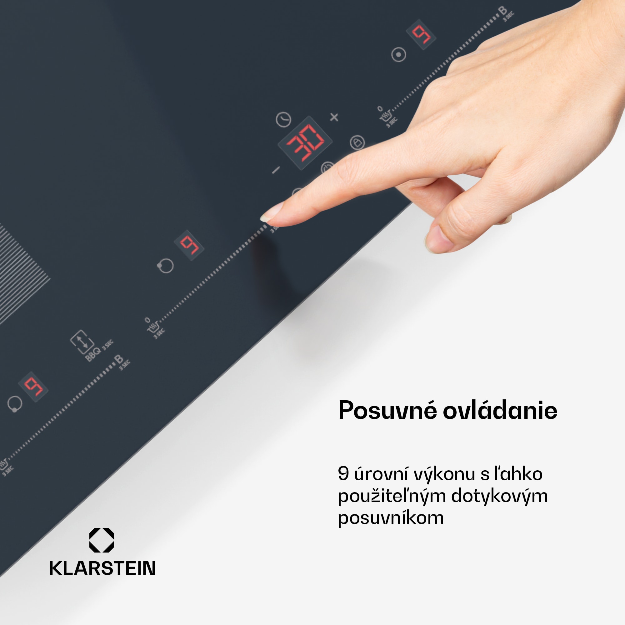 Klarstein Delicatessa 77 Flex vstavaná indukčná varná doska, 7500 W, Flexi zóna, Booster, Indukcia – Obrázok 4