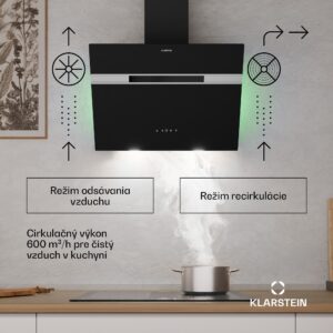 Klarstein Alina digestor | 60 cm | Smart | 600 m³/h | Tichý | EEK A