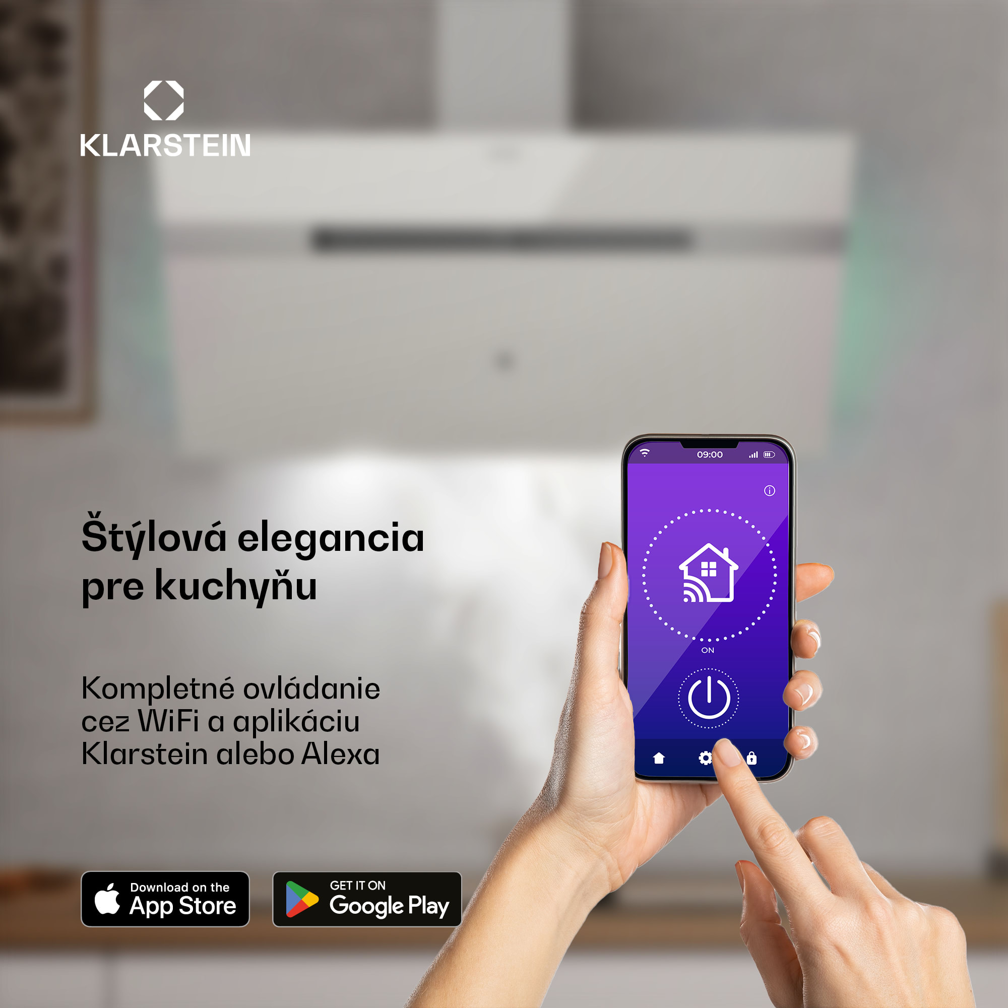 Klarstein Alina odsávač pár | 90 cm | 690 m³/h | Tichý | A++ – Obrázok 2