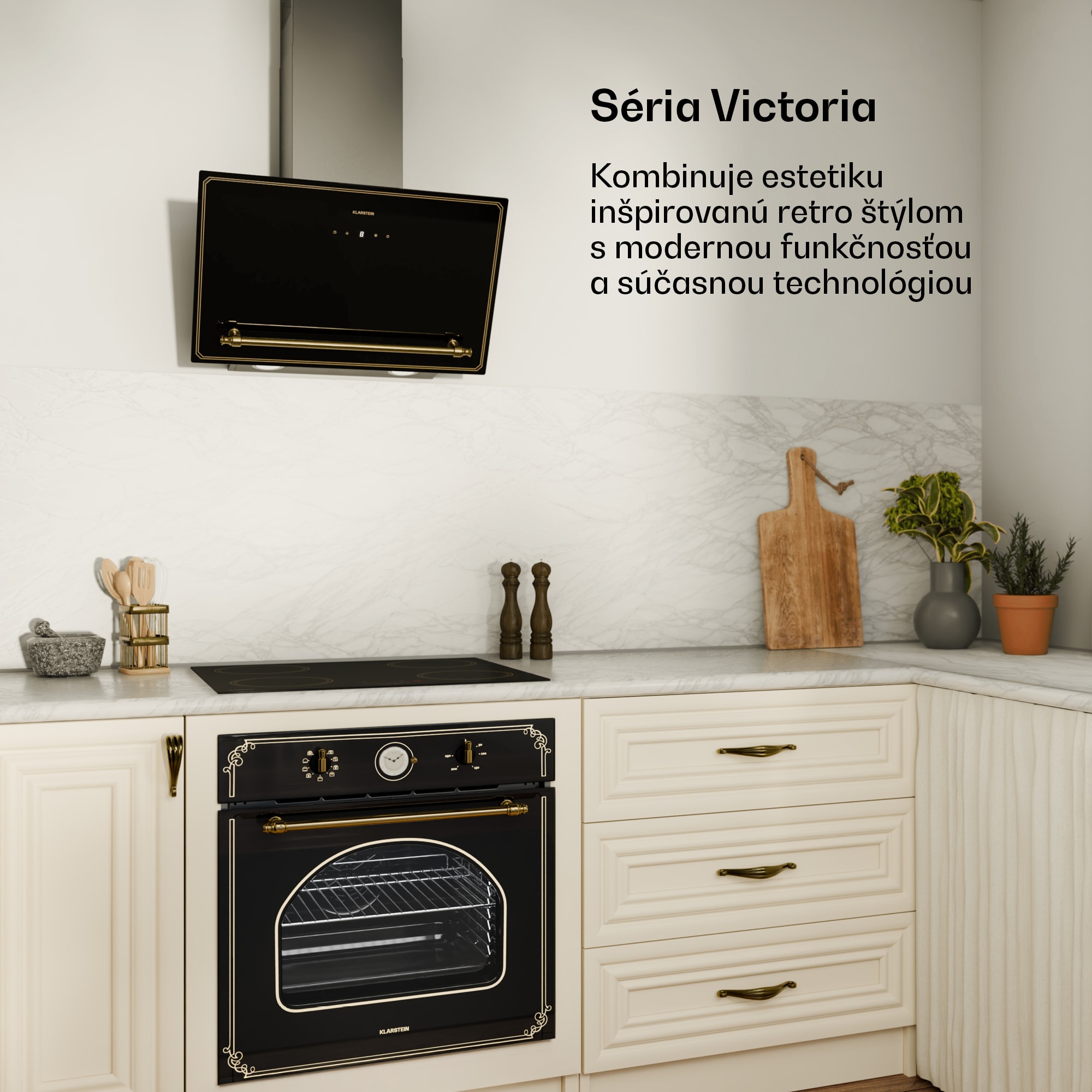 Klarstein Victoria indukčná varná doska, 60 cm, 4 varné platne, posuvník, funkcia Boost