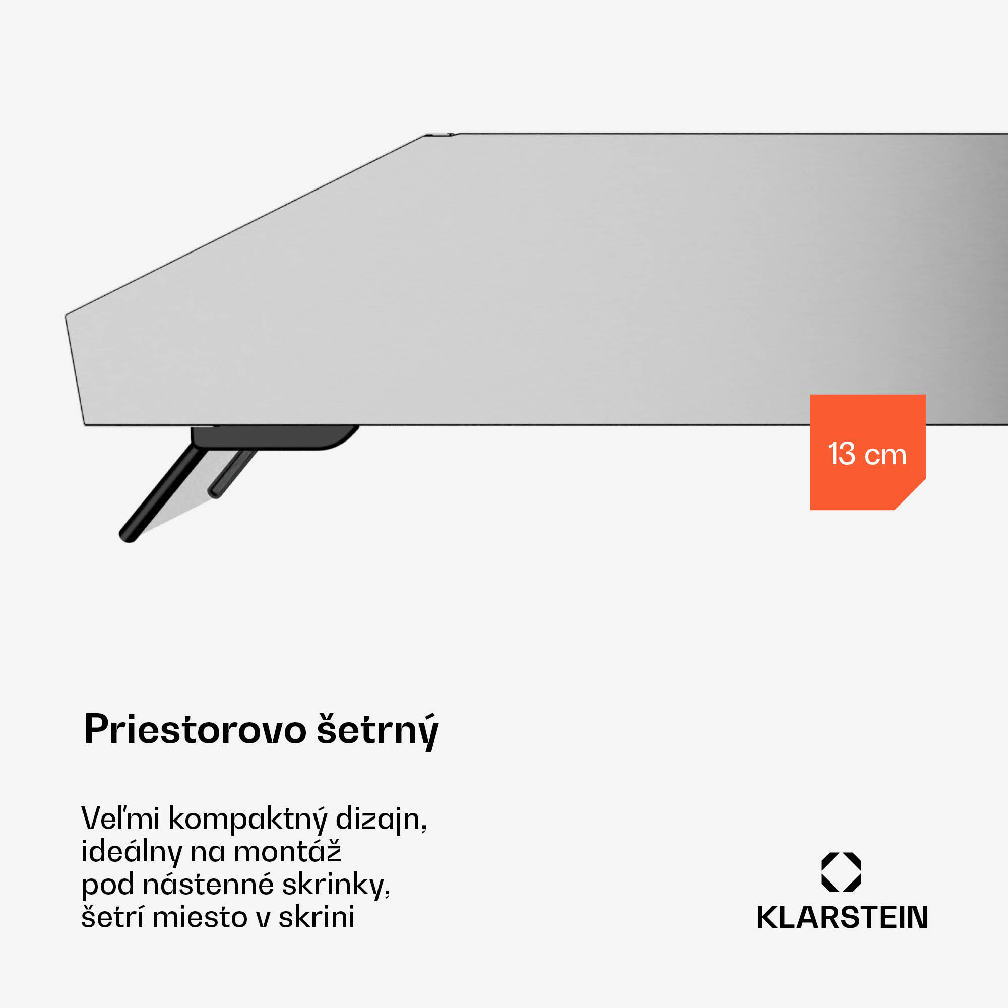 Klarstein Purista Force digestor, Kompaktný, 343 m³/h, EEK C, Technológia dvoch motorov