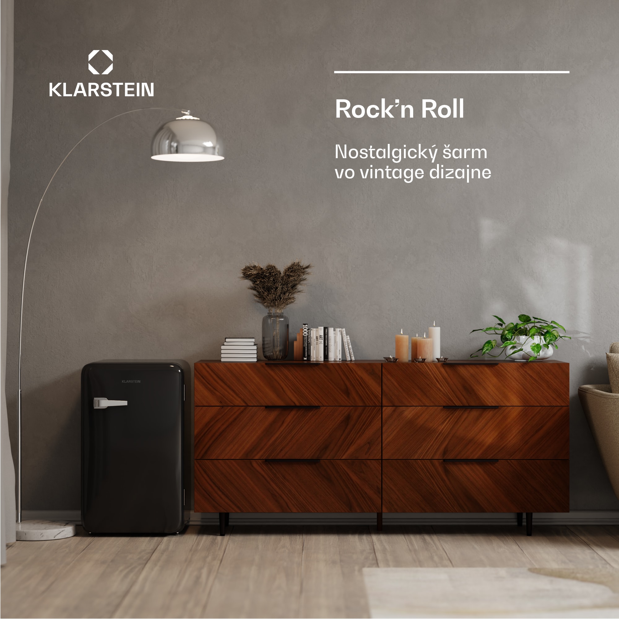 Klarstein Audrey Evo chladnička, 112 l, retro dizajn, tichá, kompaktná, 3 farby – Obrázok 2